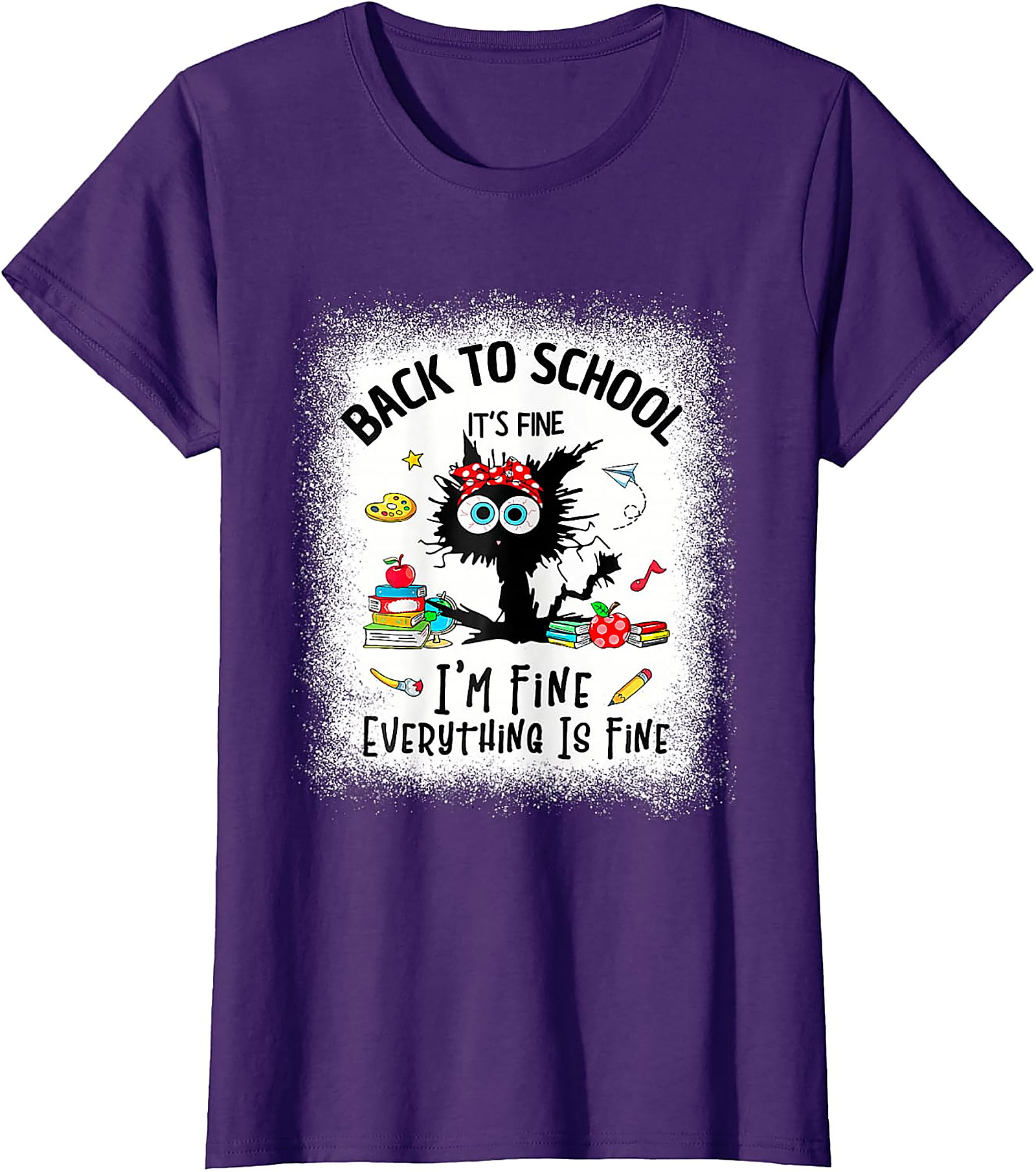 Funny Back to School Teacher Shirt | Cat Graphic Tee