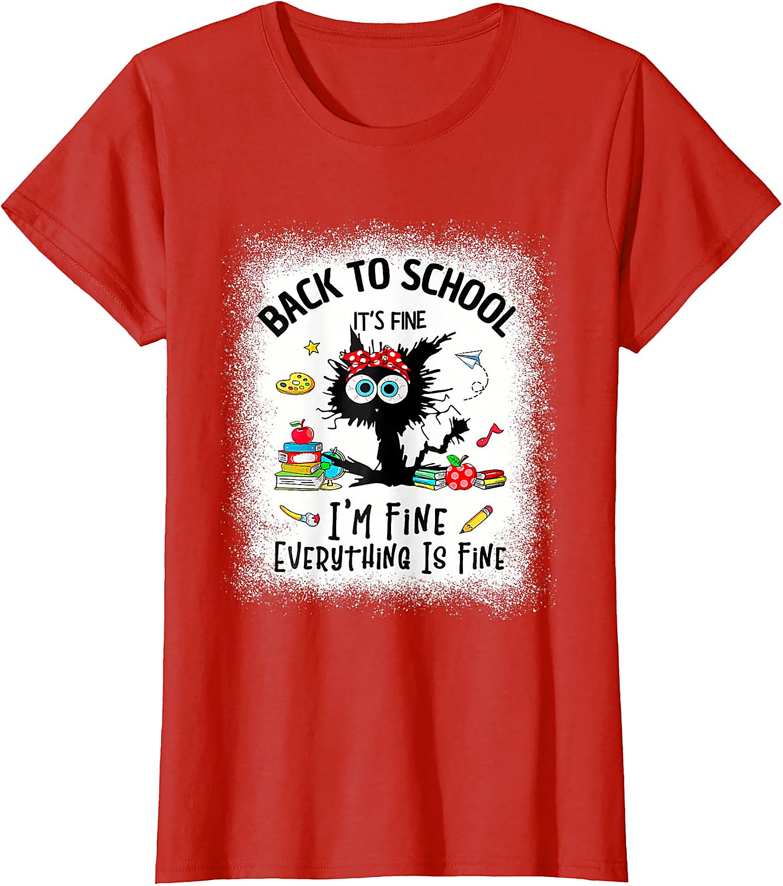 Funny Back to School Teacher Shirt | Cat Graphic Tee