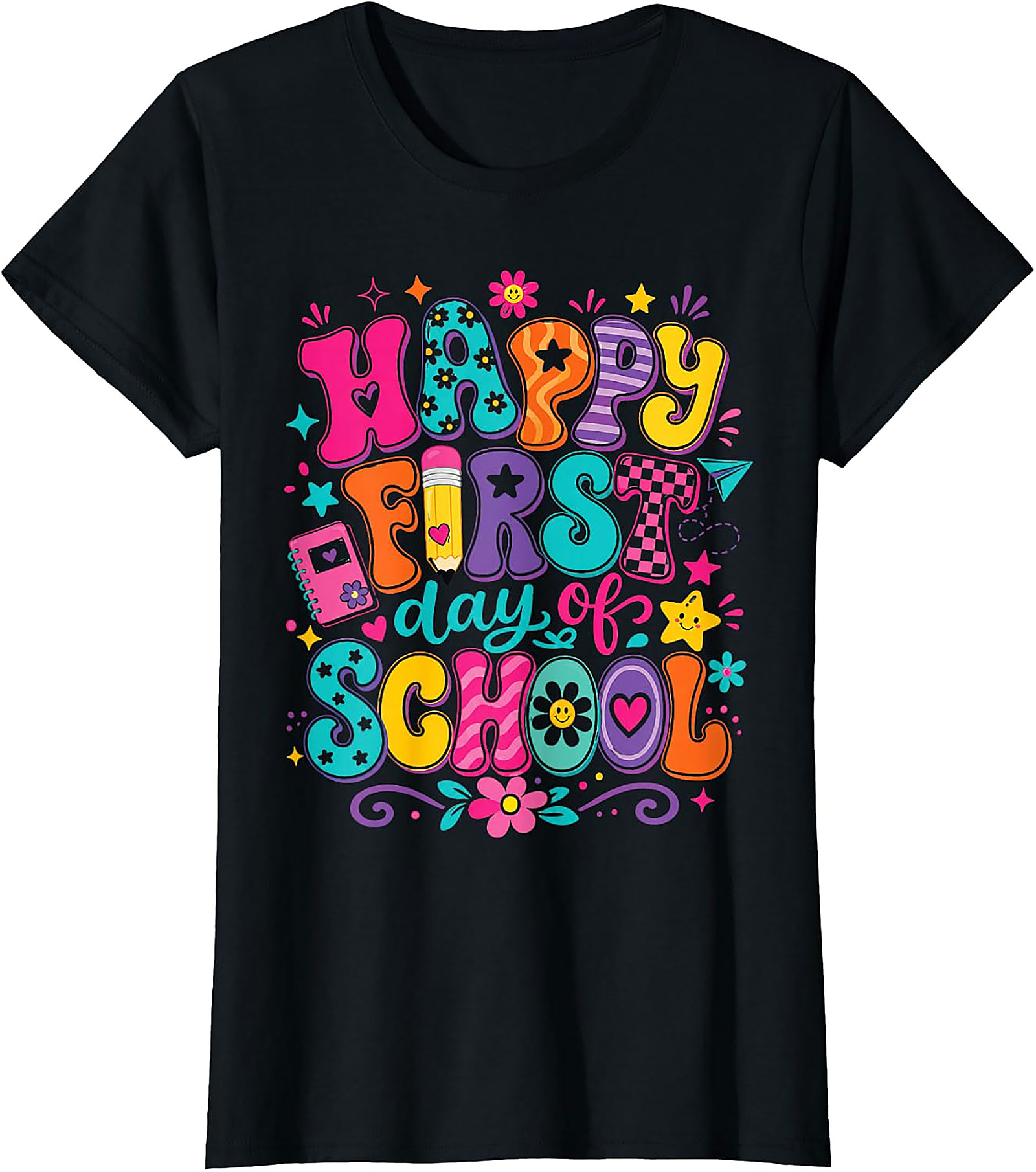 Happy First Day of School T-Shirt for Kids & Teachers