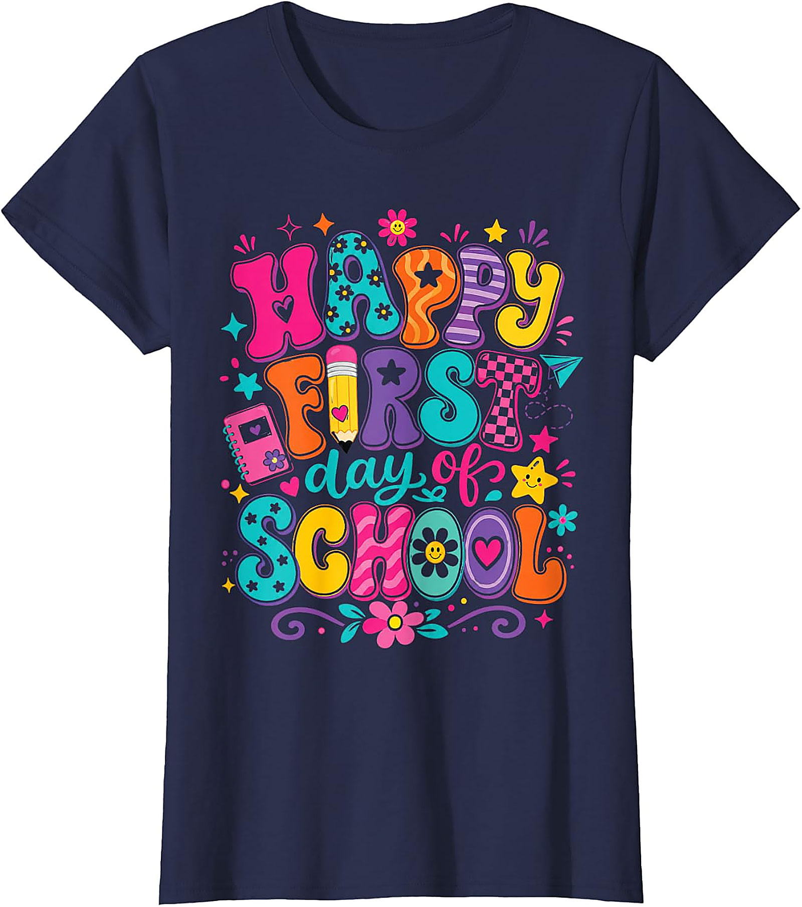Happy First Day of School T-Shirt for Kids & Teachers