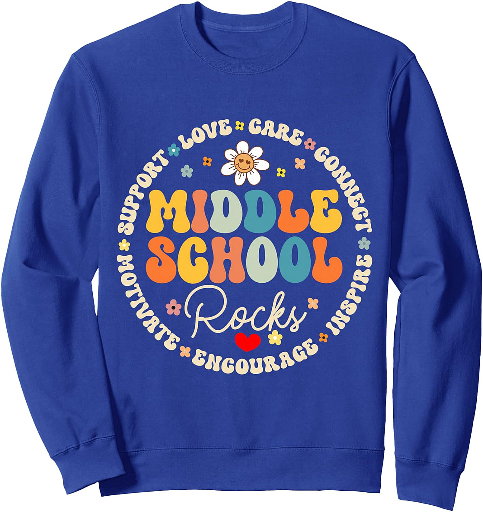 Middle School Rocks Teacher Sweatshirt | Cozy & Unique Educator Gift