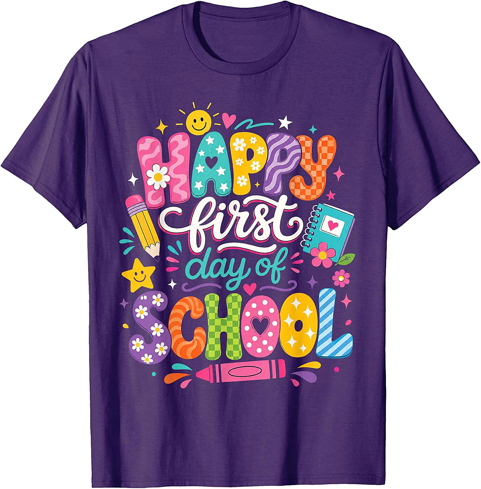 Happy First Day of School T-Shirt | Fun Teacher & Kids Tee