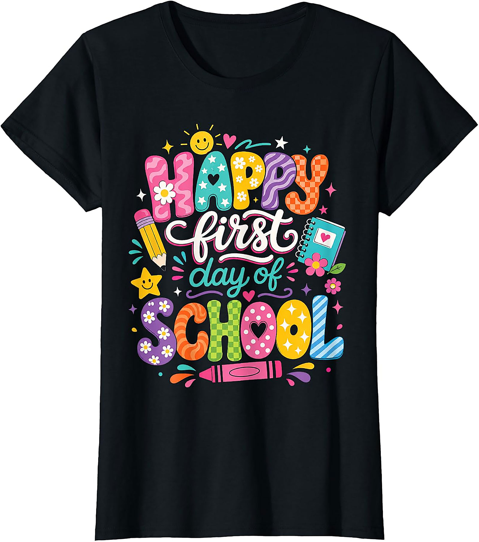 Happy First Day of School T-Shirt | Fun Teacher & Kids Tee