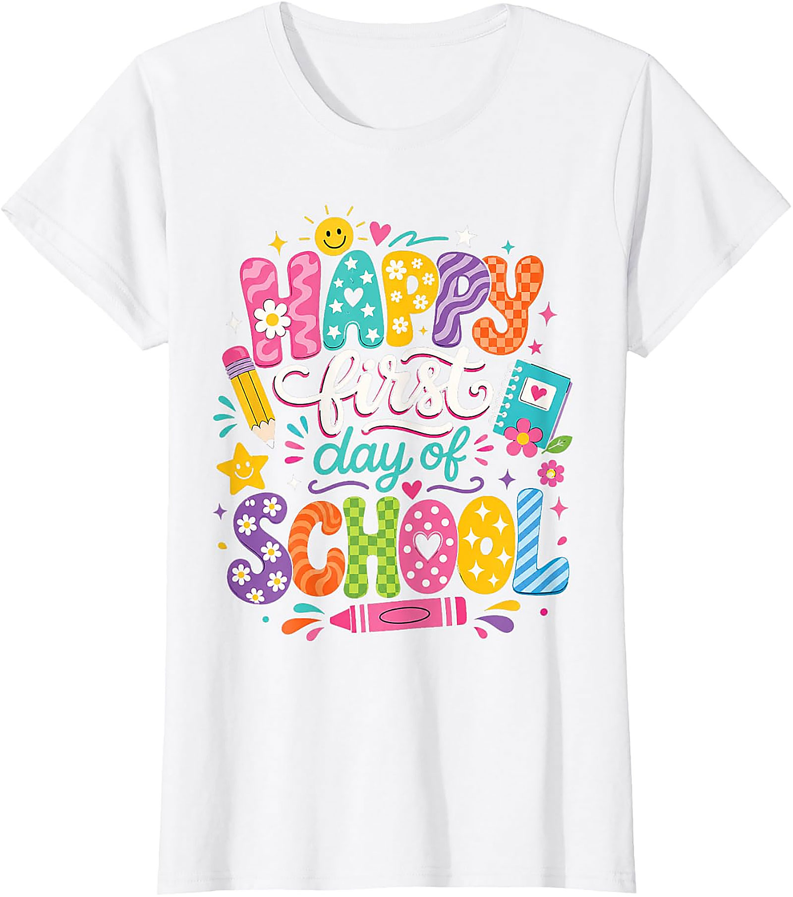 Happy First Day of School T-Shirt | Fun Teacher & Kids Tee