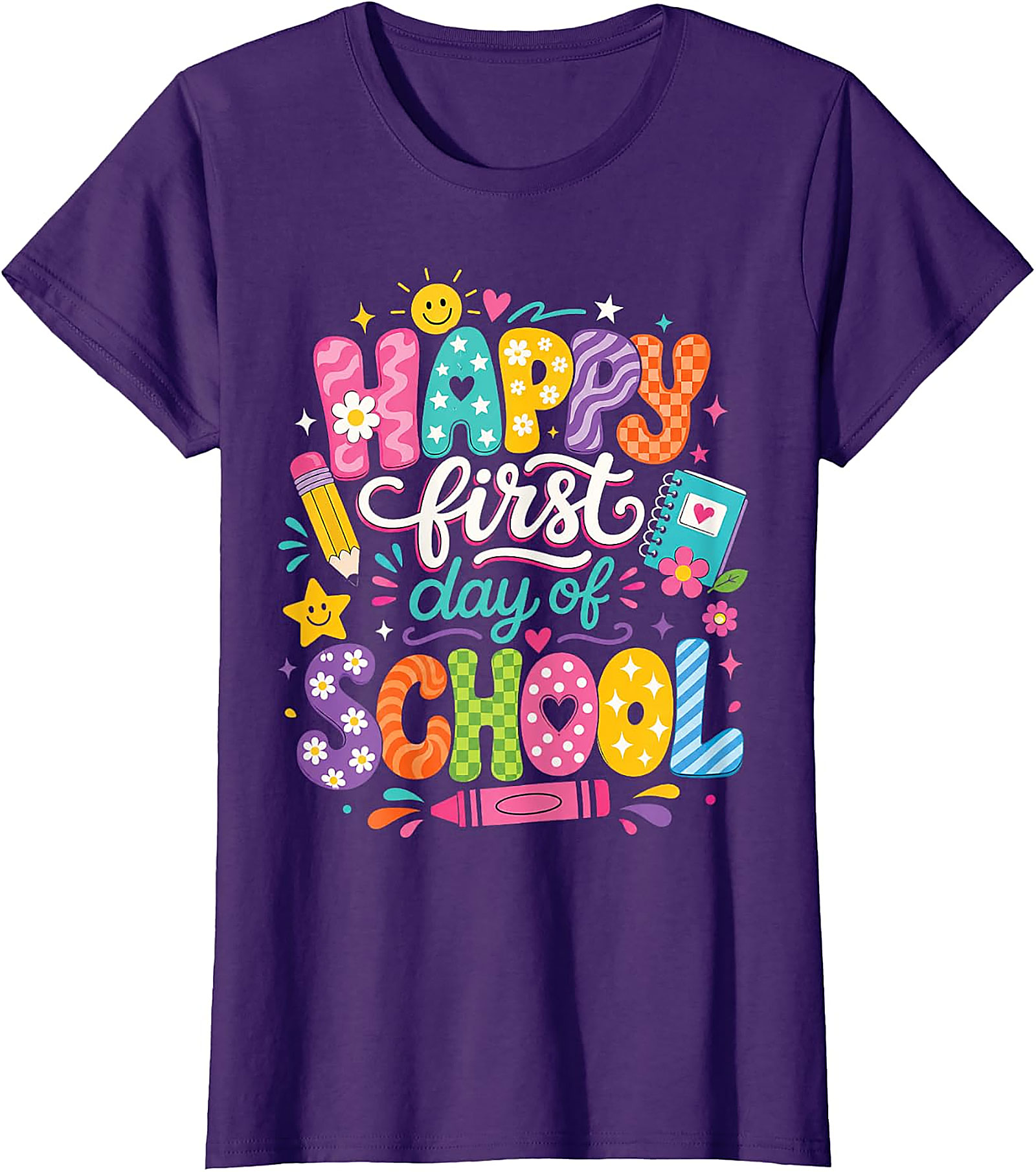Happy First Day of School T-Shirt | Fun Teacher & Kids Tee