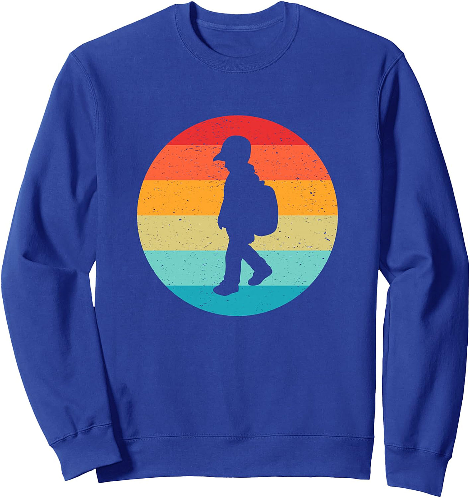 Kid Going to School Retro Sunset Sweatshirt | Cozy Pullover