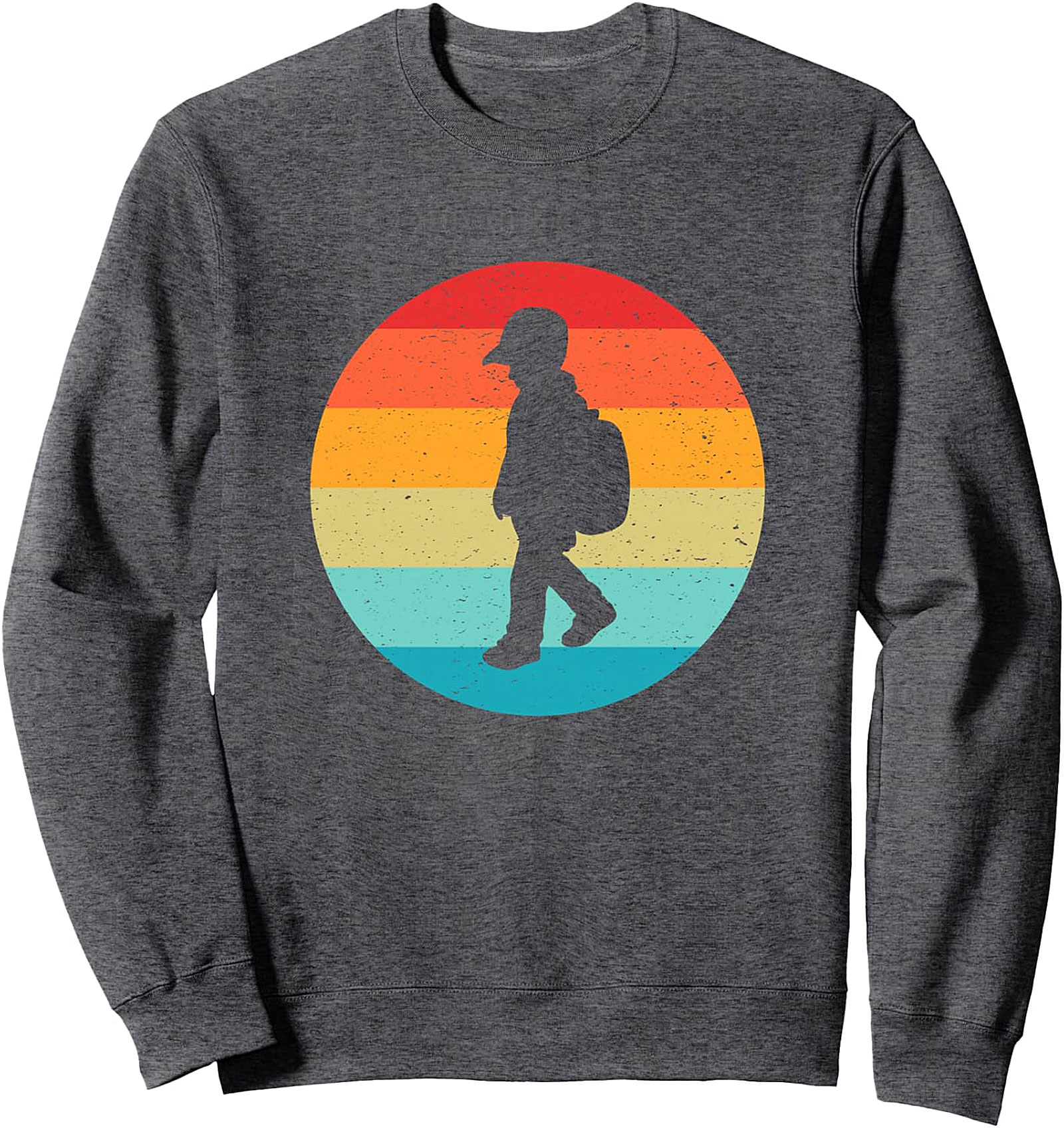 Kid Going to School Retro Sunset Sweatshirt | Cozy Pullover