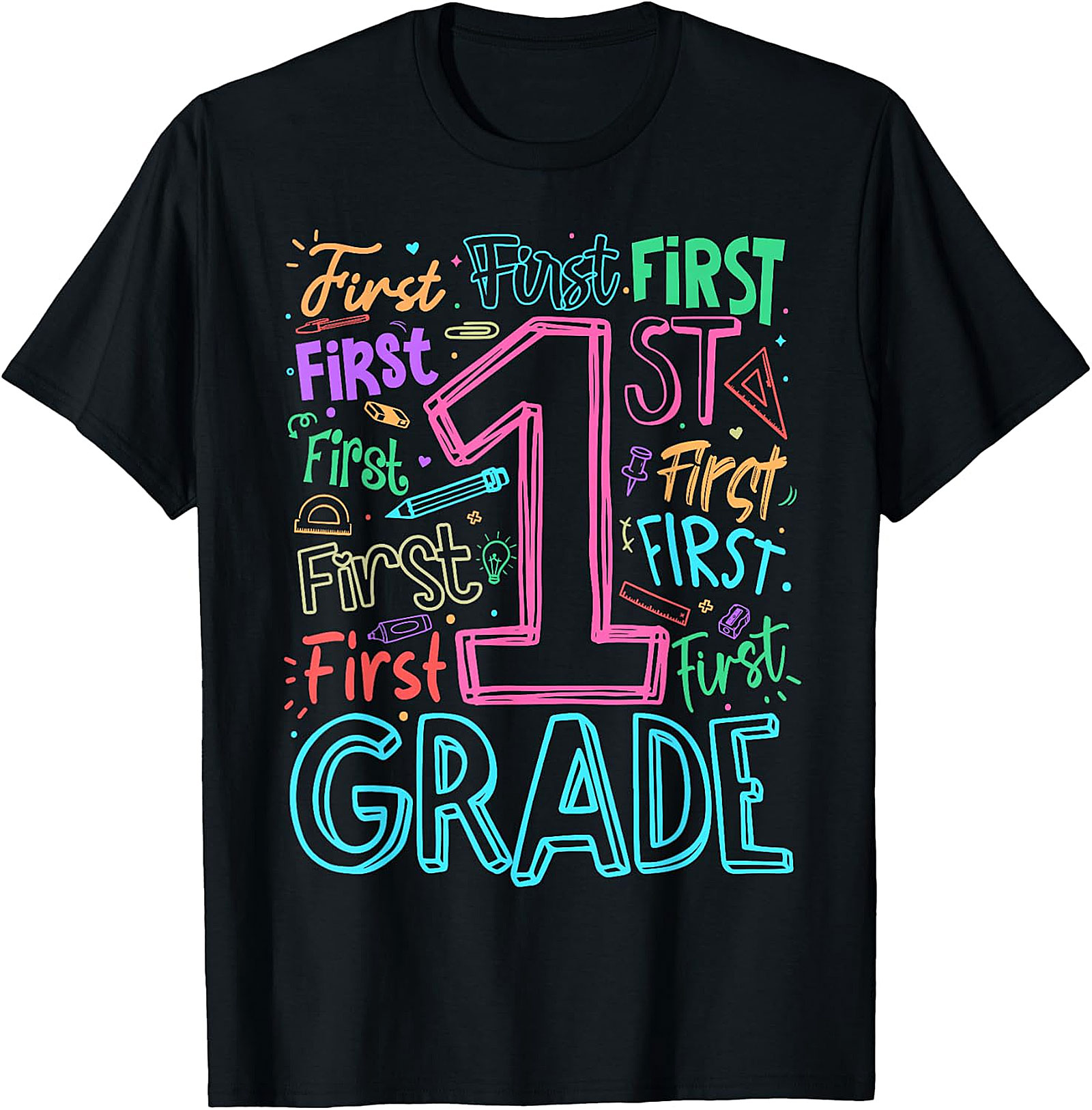 1st Grade Teacher Back to School T-Shirt | Fun Graphic Tee