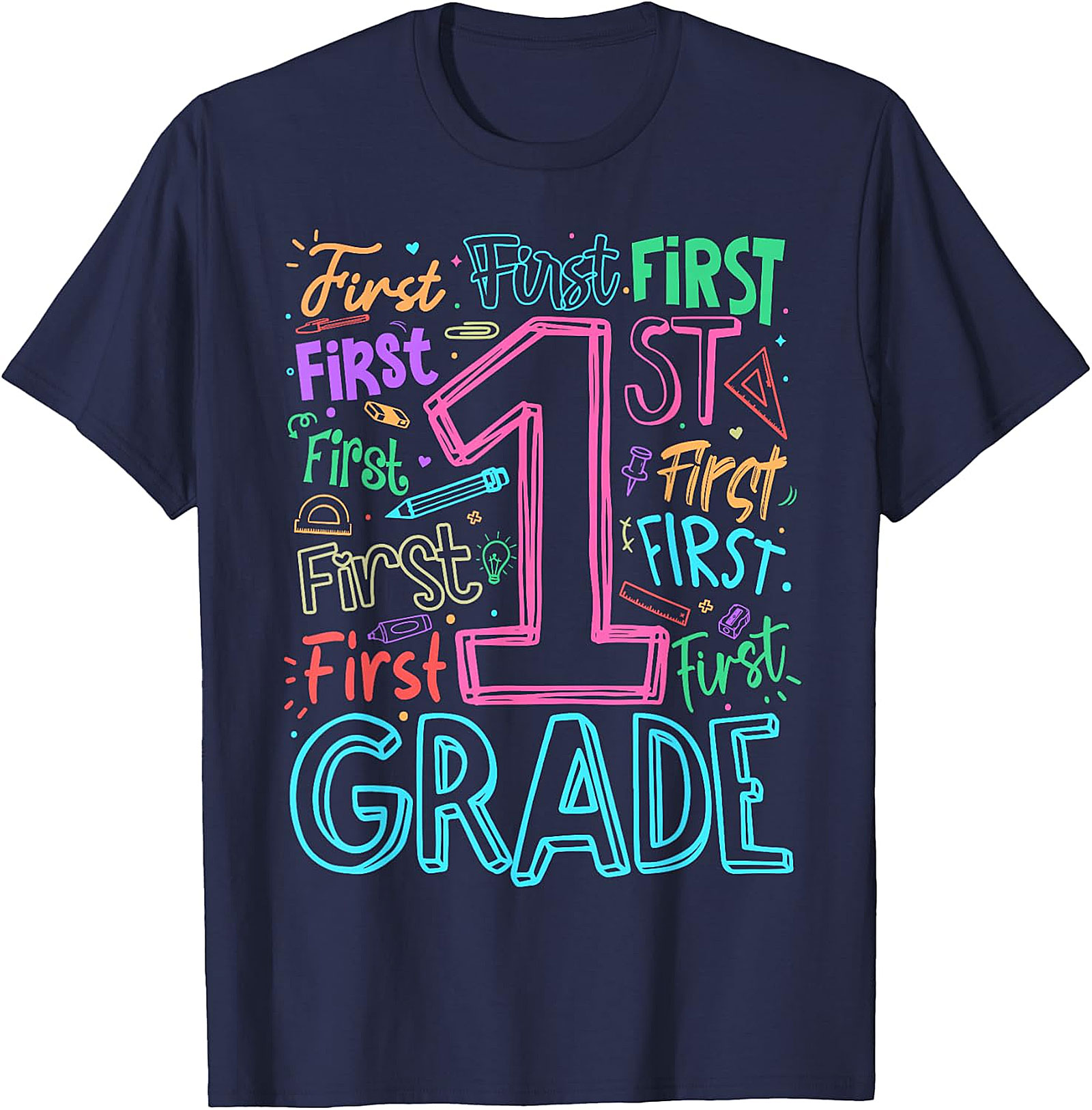 1st Grade Teacher Back to School T-Shirt | Fun Graphic Tee