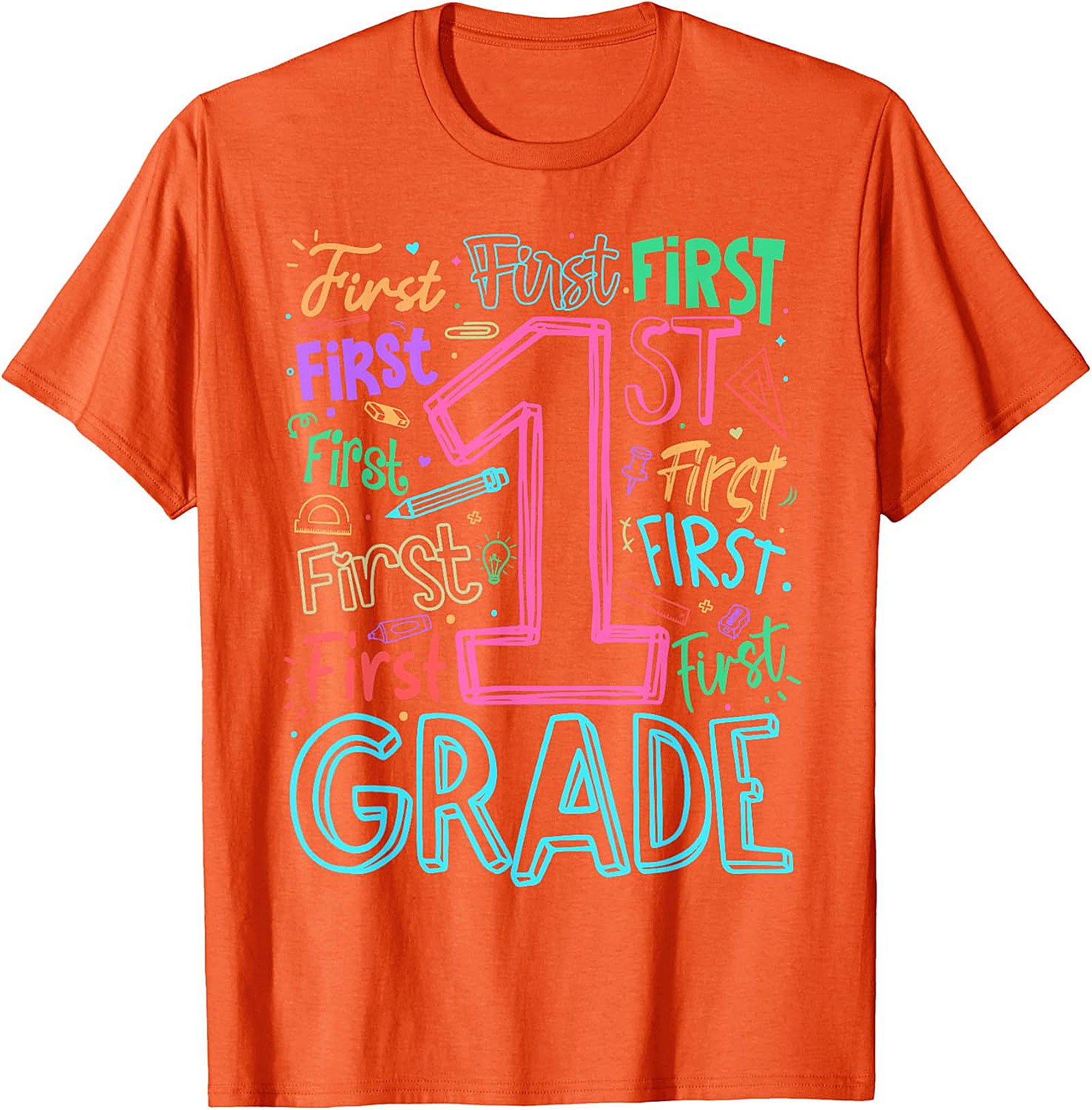 1st Grade Teacher Back to School T-Shirt | Fun Graphic Tee