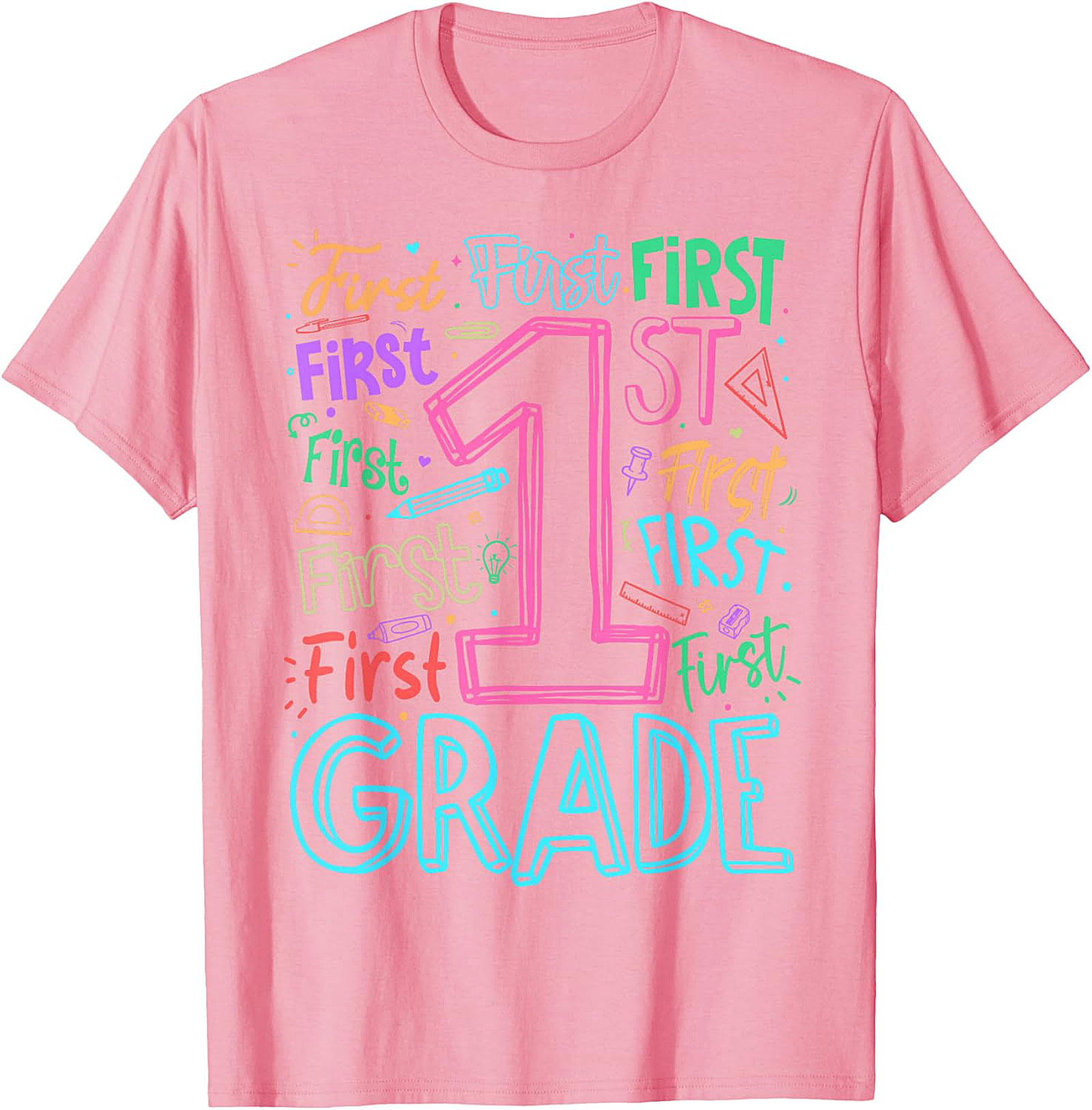 1st Grade Teacher Back to School T-Shirt | Fun Graphic Tee