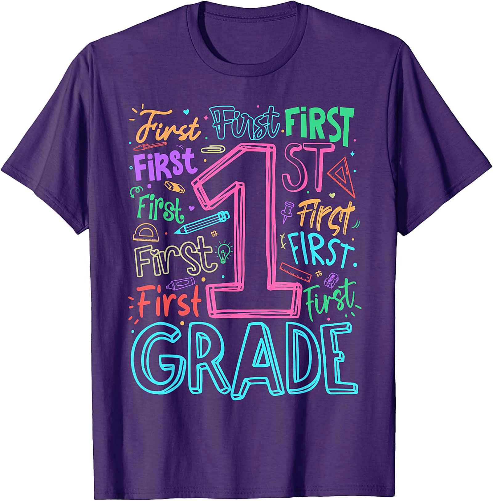1st Grade Teacher Back to School T-Shirt | Fun Graphic Tee