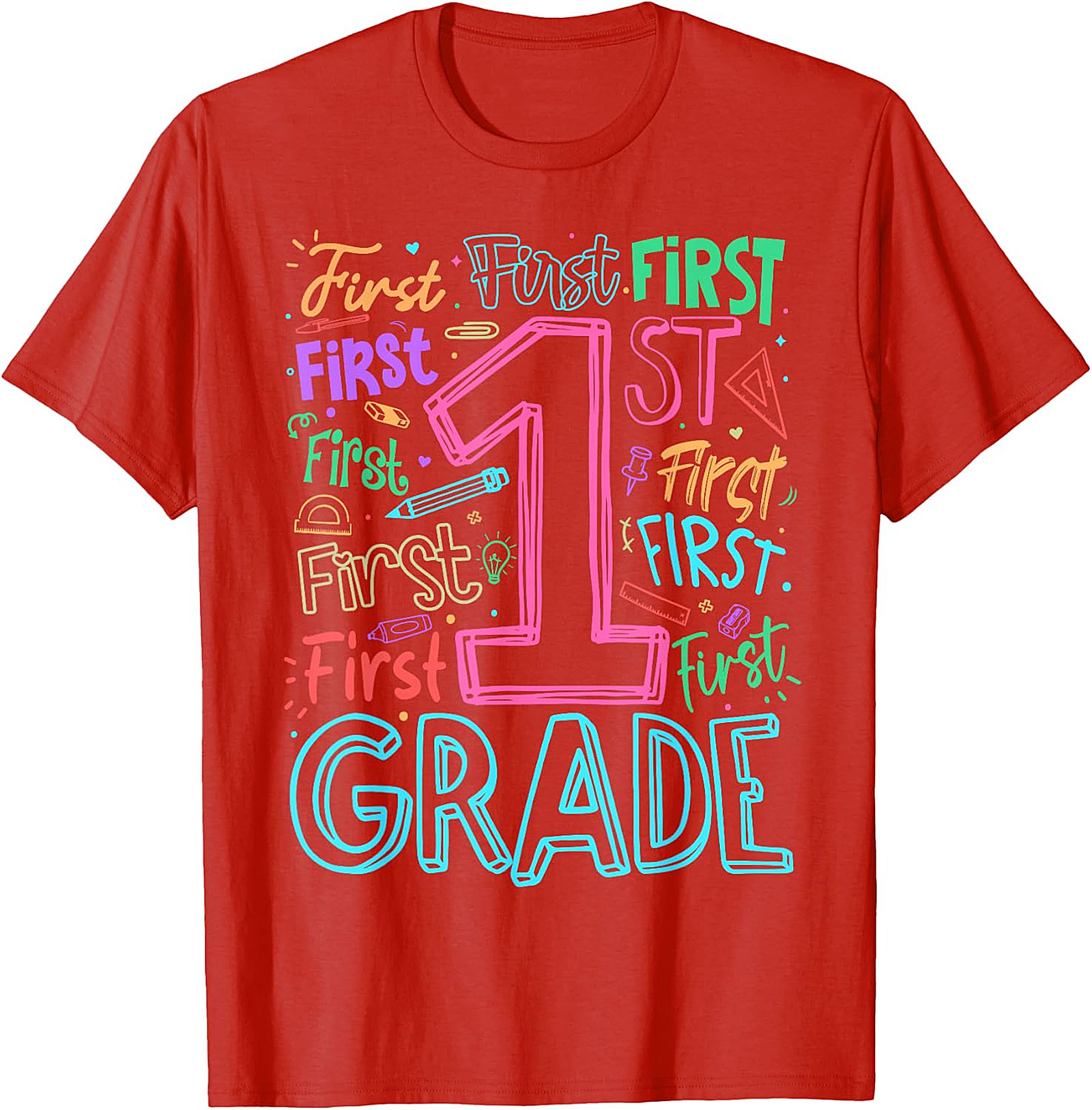 1st Grade Teacher Back to School T-Shirt | Fun Graphic Tee