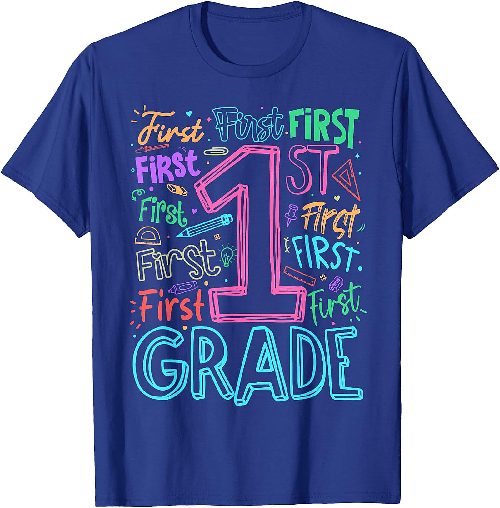 1st Grade Teacher Back to School T-Shirt | Fun Graphic Tee
