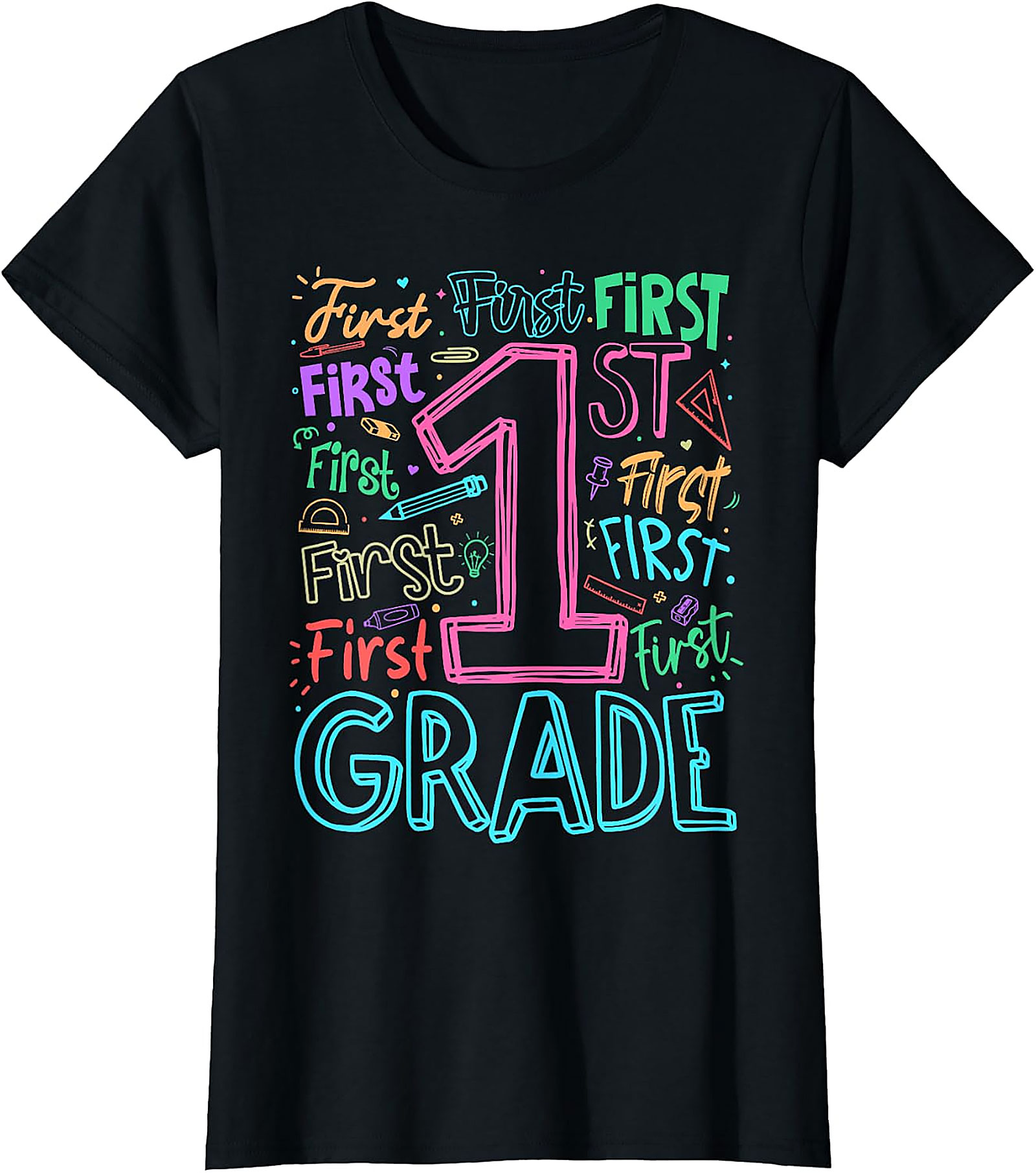 1st Grade Teacher Back to School T-Shirt | Fun Graphic Tee