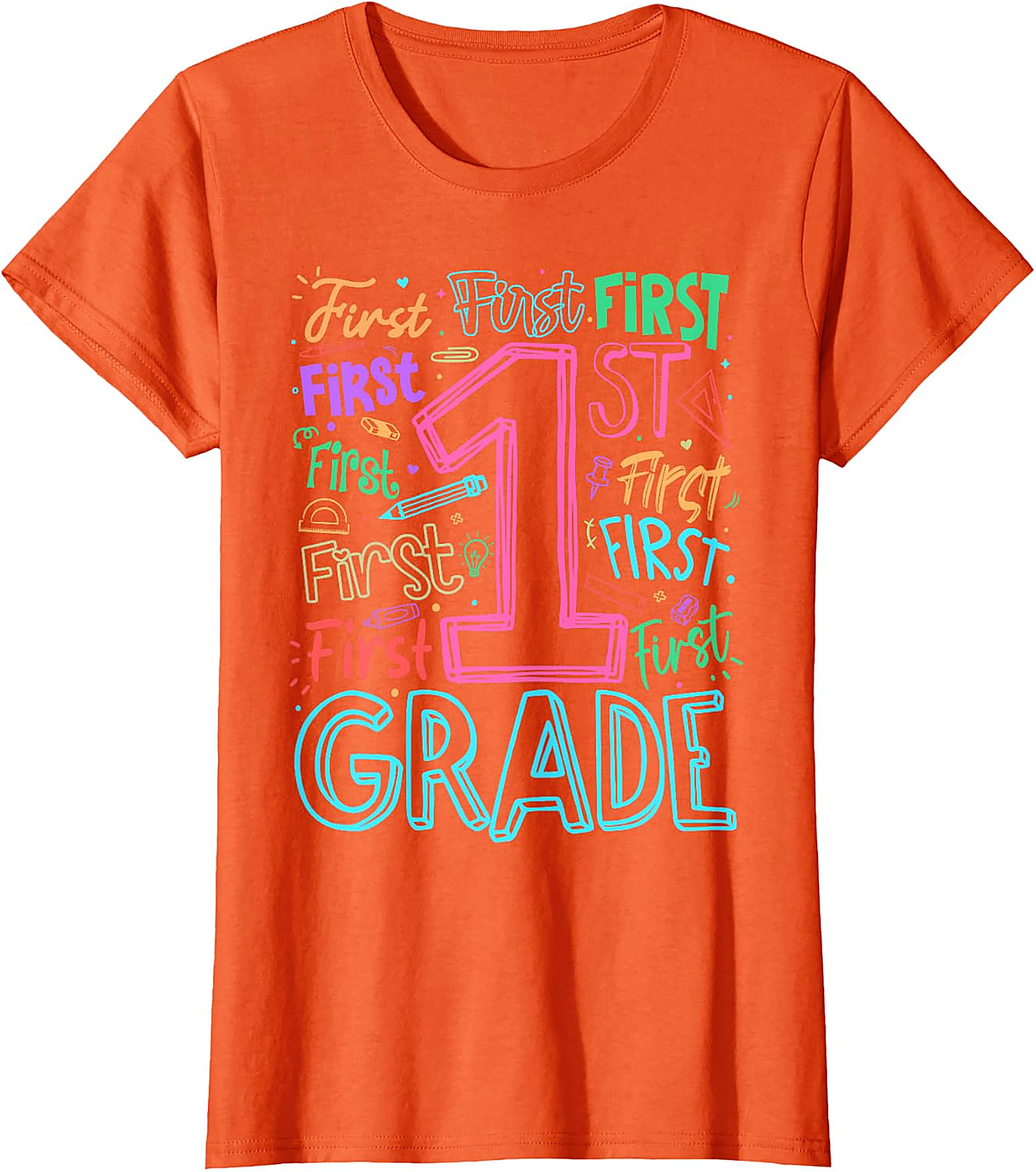 1st Grade Teacher Back to School T-Shirt | Fun Graphic Tee