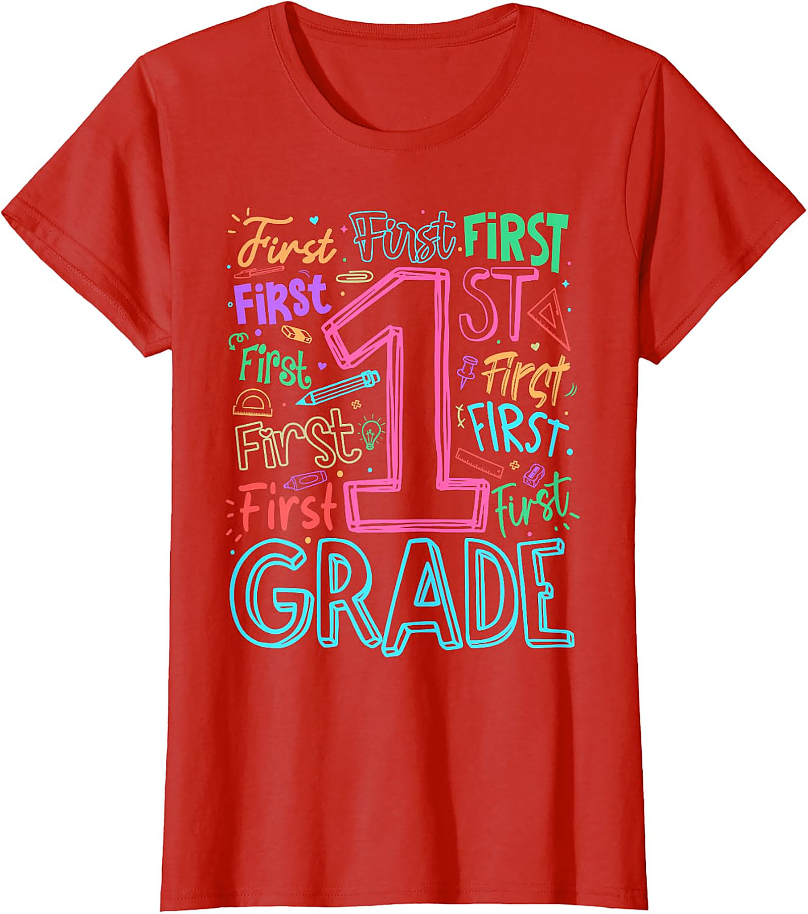 1st Grade Teacher Back to School T-Shirt | Fun Graphic Tee
