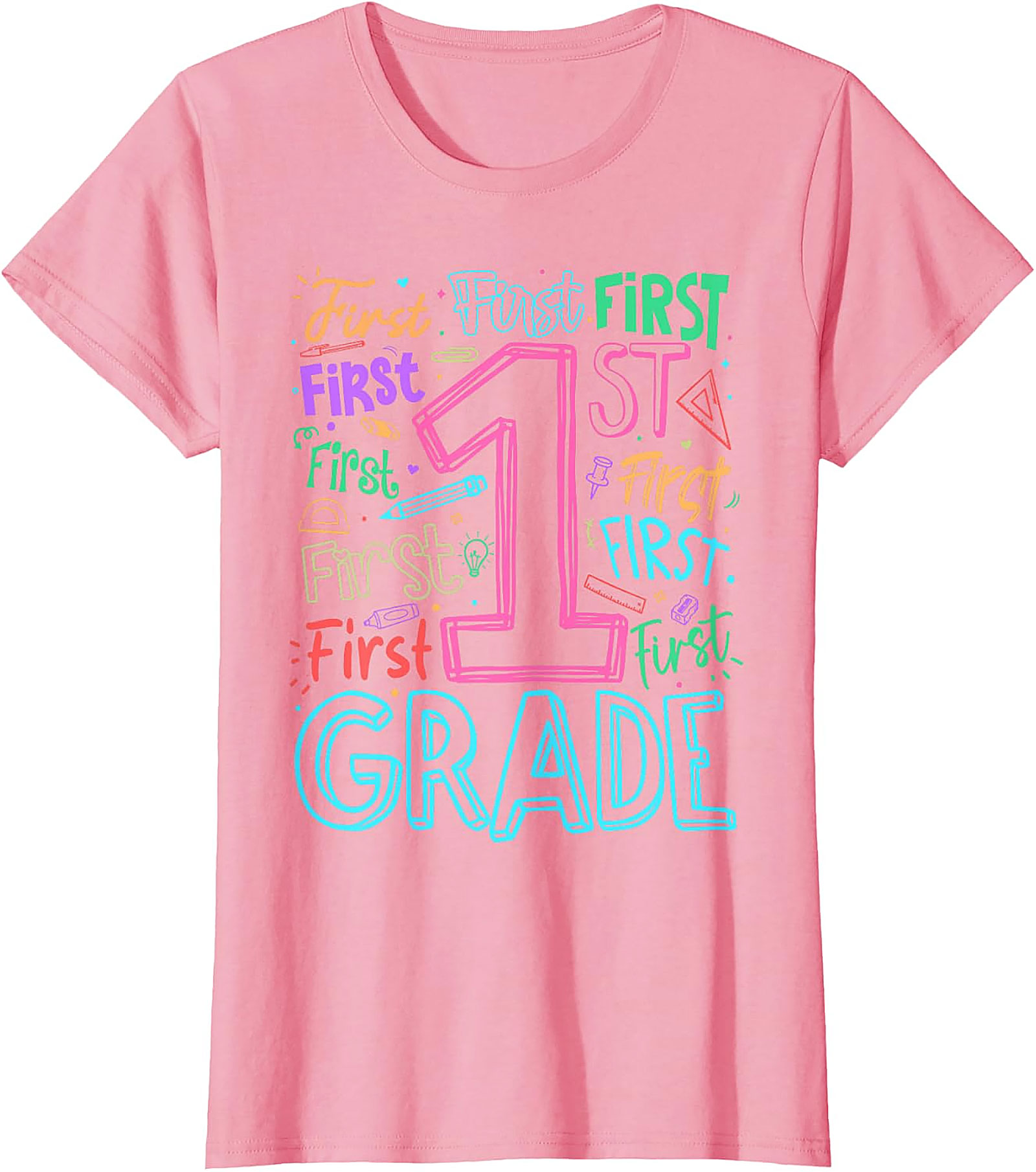 1st Grade Teacher Back to School T-Shirt | Fun Graphic Tee