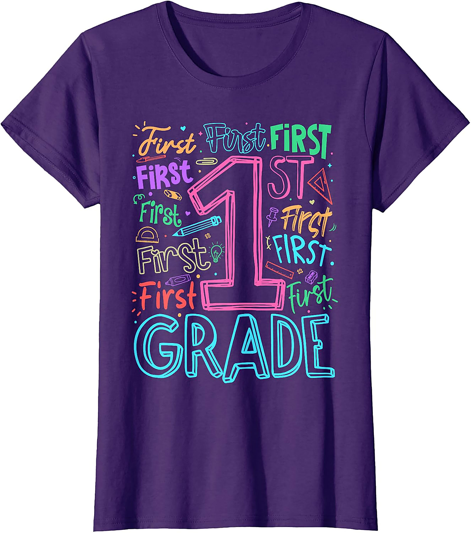 1st Grade Teacher Back to School T-Shirt | Fun Graphic Tee