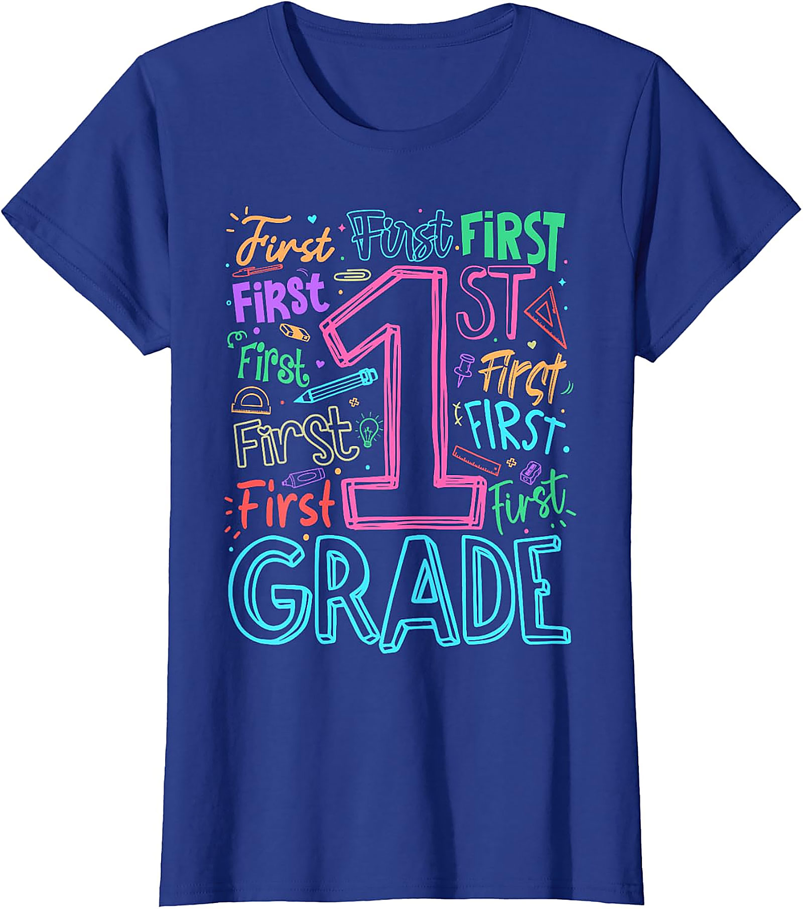 1st Grade Teacher Back to School T-Shirt | Fun Graphic Tee