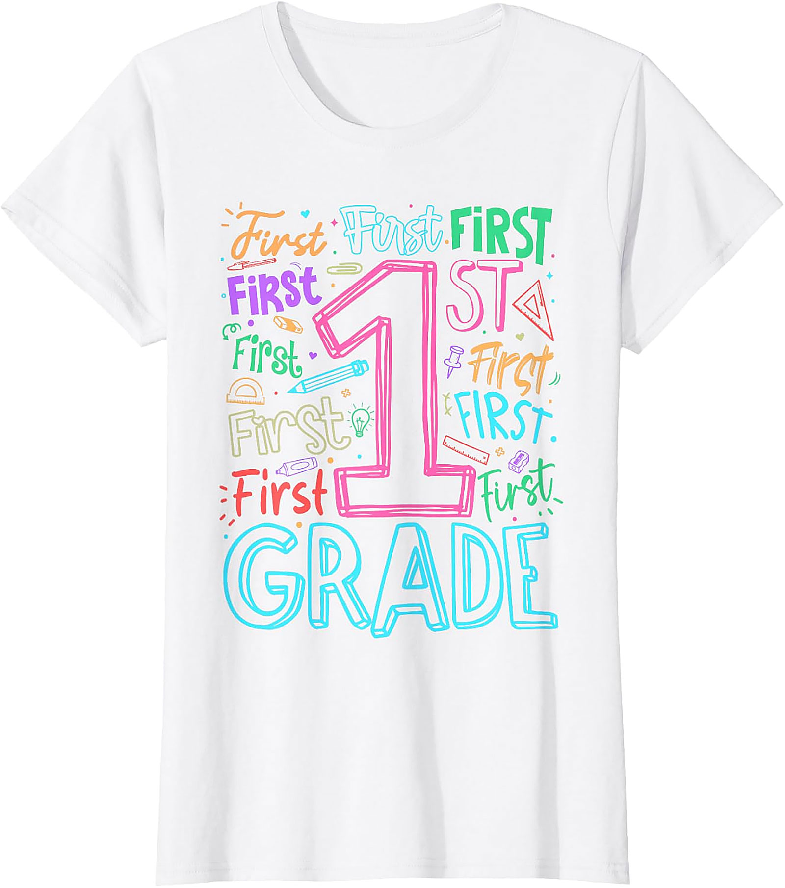 1st Grade Teacher Back to School T-Shirt | Fun Graphic Tee