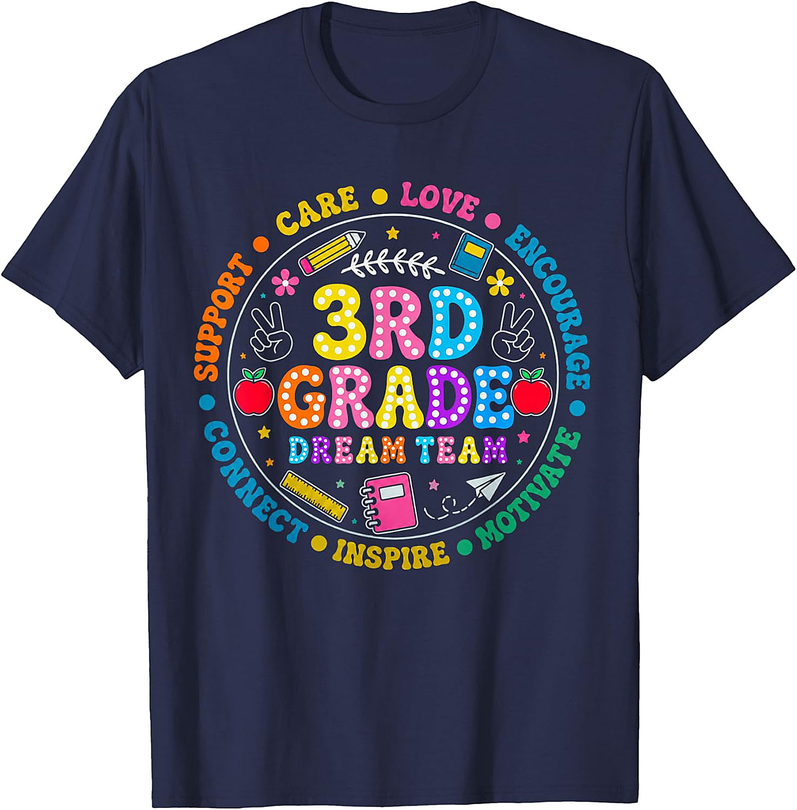 3rd Grade Dream Team T-Shirt | Back to School Teacher Tee