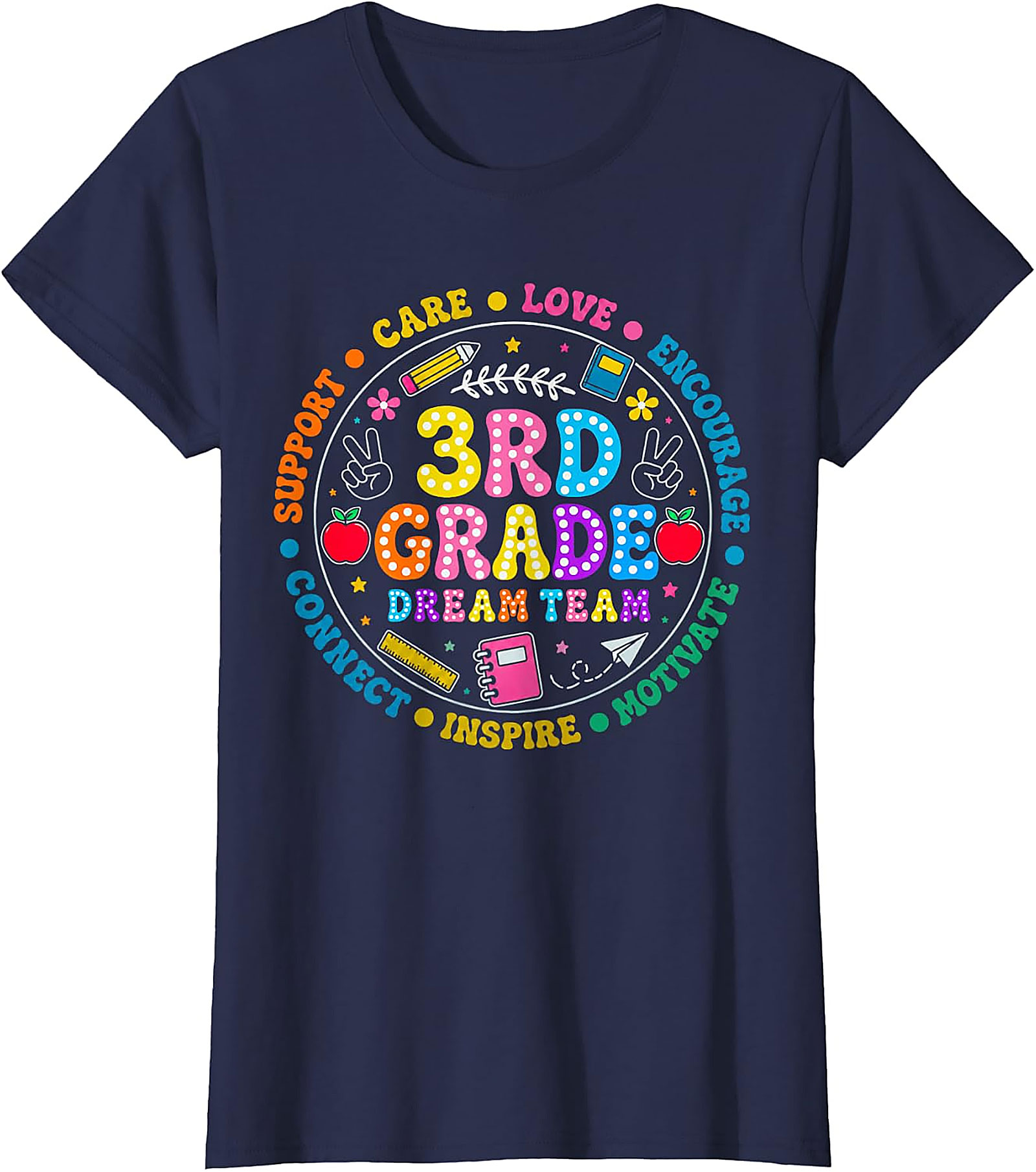 3rd Grade Dream Team T-Shirt | Back to School Teacher Tee
