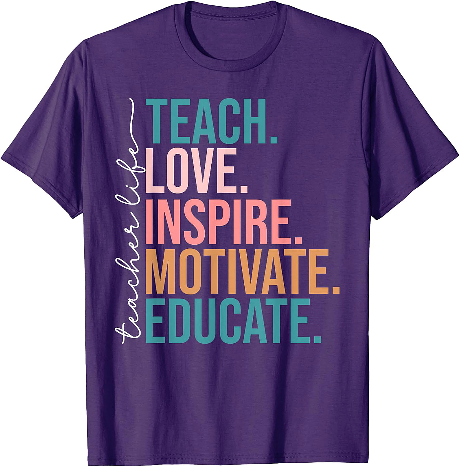 Teach Love Inspire Teacher T-Shirt | Back to School Tee