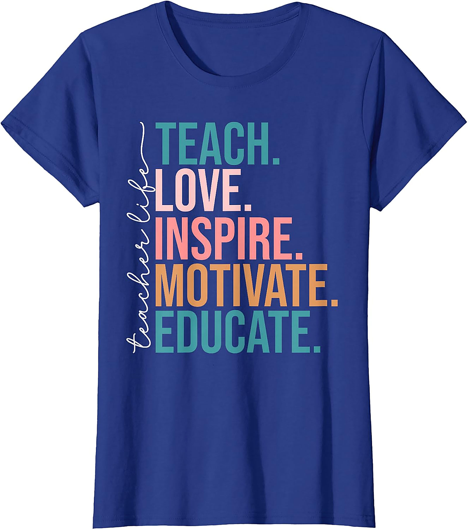 Teach Love Inspire Teacher T-Shirt | Back to School Tee