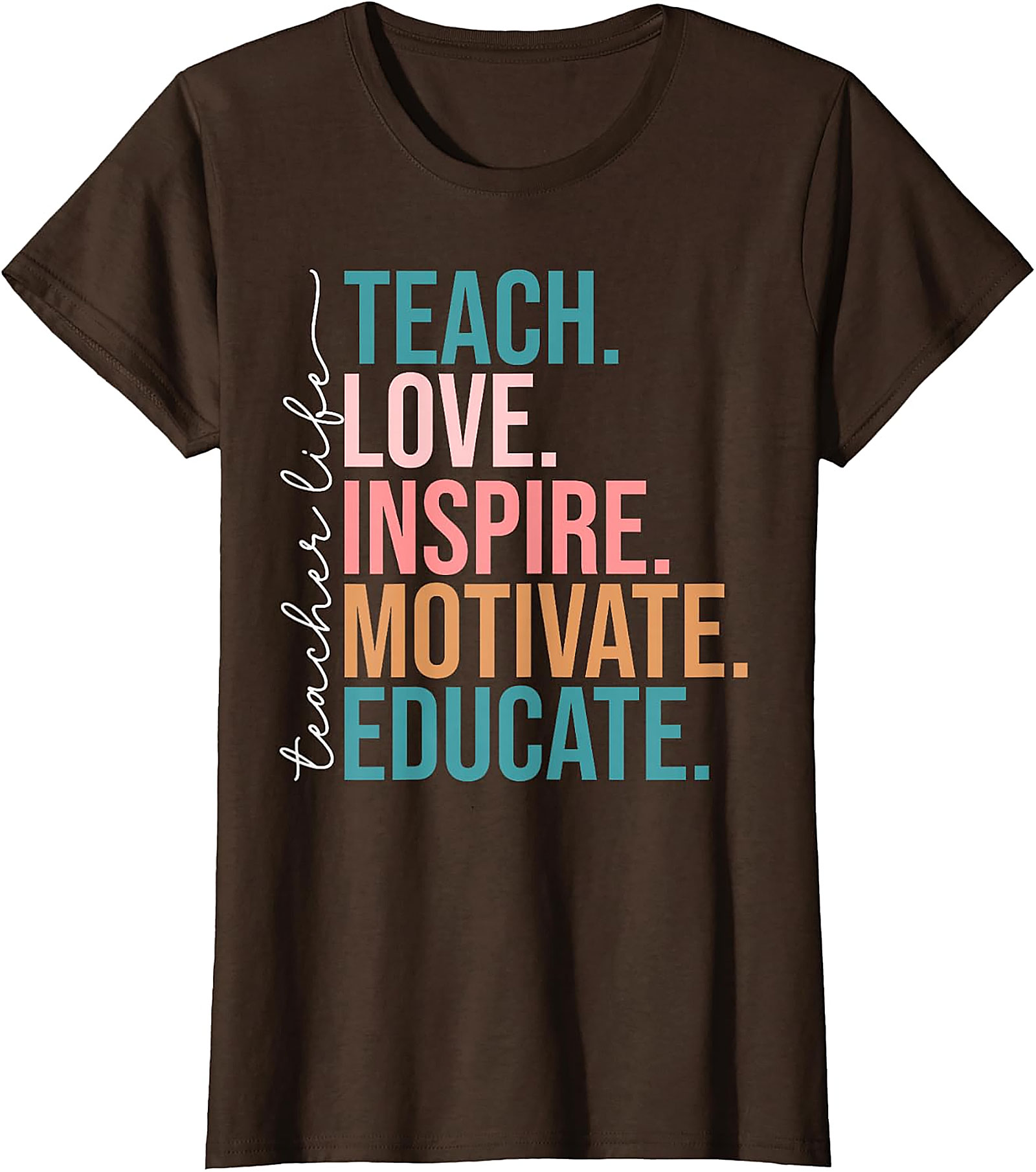 Teach Love Inspire Teacher T-Shirt | Back to School Tee