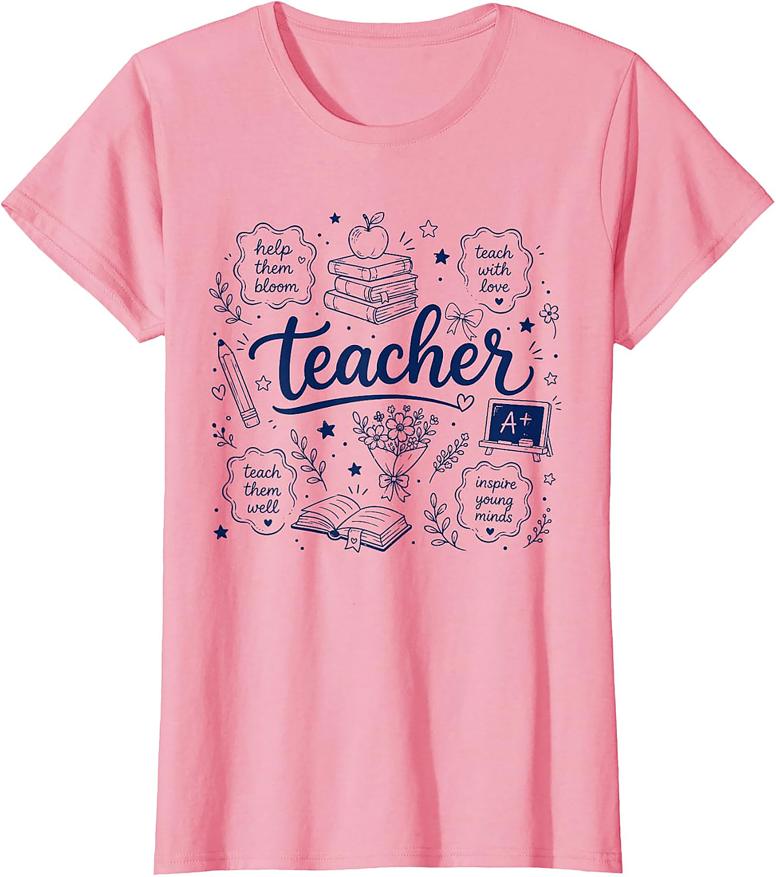 Back to School Turtle Teacher T-Shirt | Funny First Day Tee