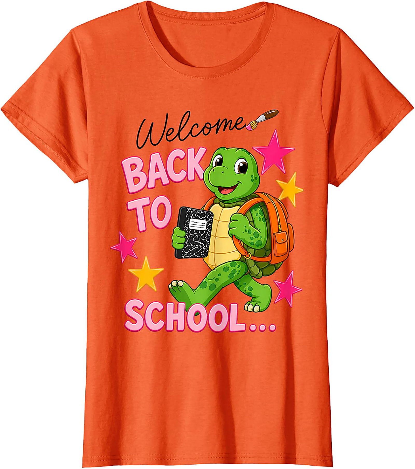 Back to School Turtle Teacher T-Shirt | Funny First Day Tee