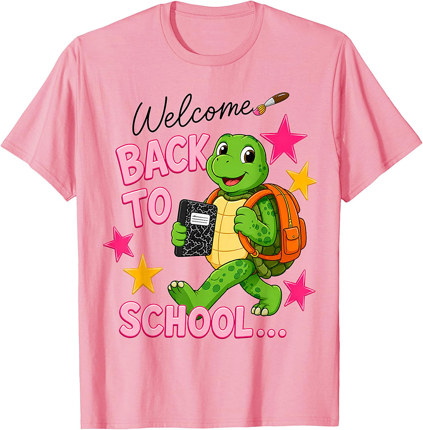 Back to School Turtle Teacher T-Shirt | Funny First Day Tee