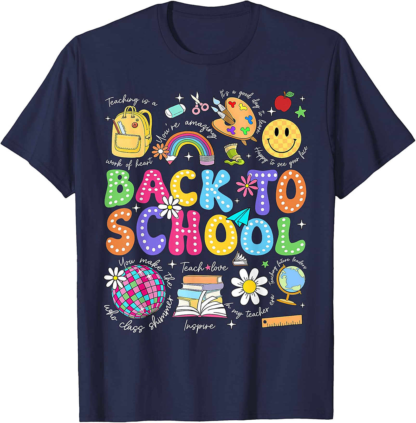 Back To School Teacher T-Shirt | Fun First Day Graphic Tee