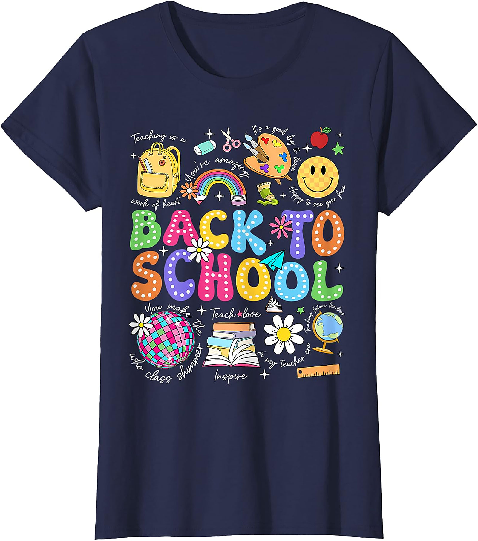 Back To School Teacher T-Shirt | Fun First Day Graphic Tee