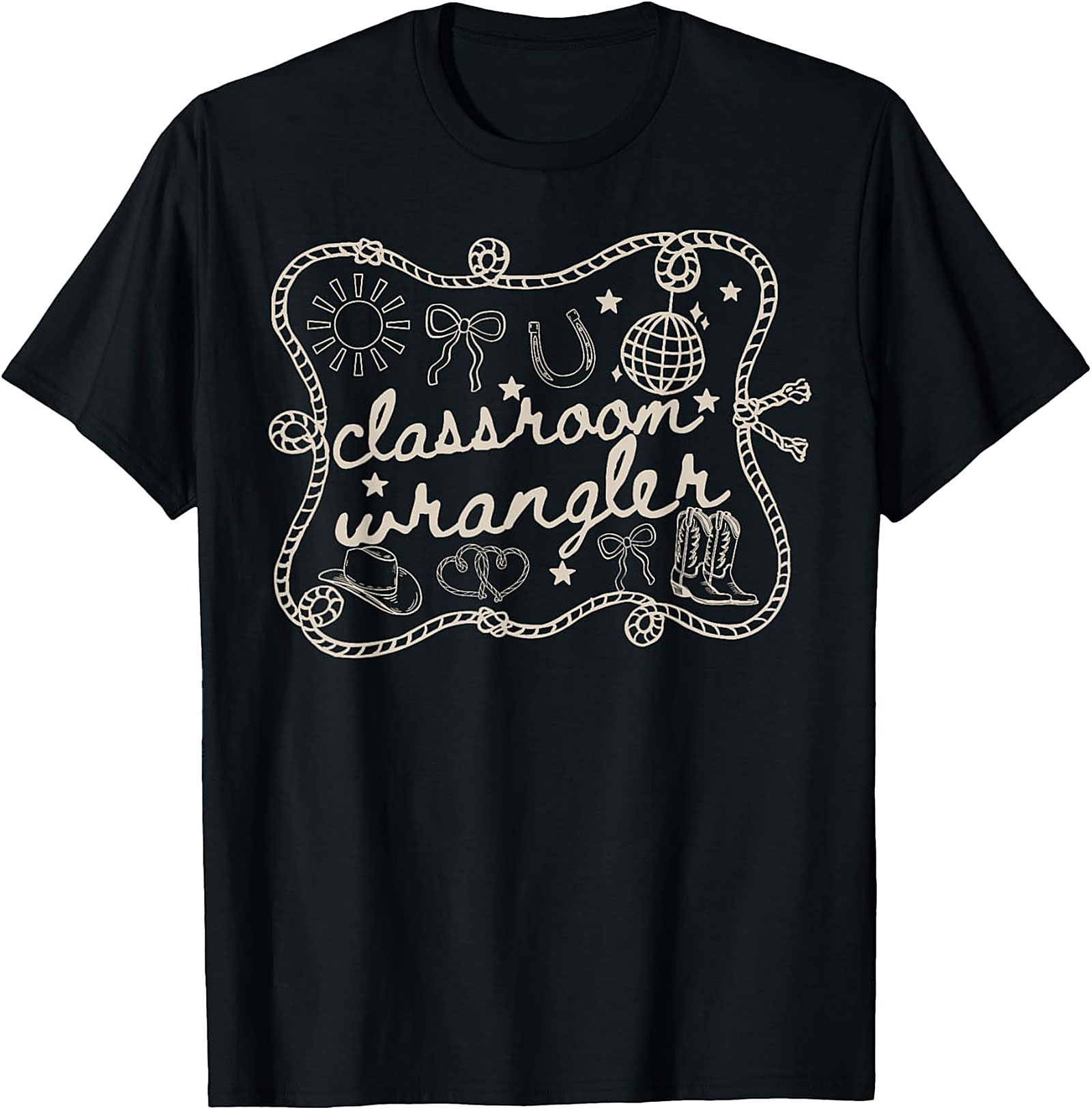 Classroom Wrangler Teacher T-Shirt | Funny Western Tee
