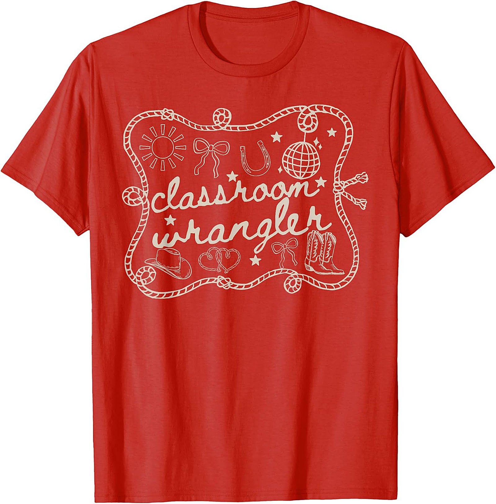 Classroom Wrangler Teacher T-Shirt | Funny Western Tee