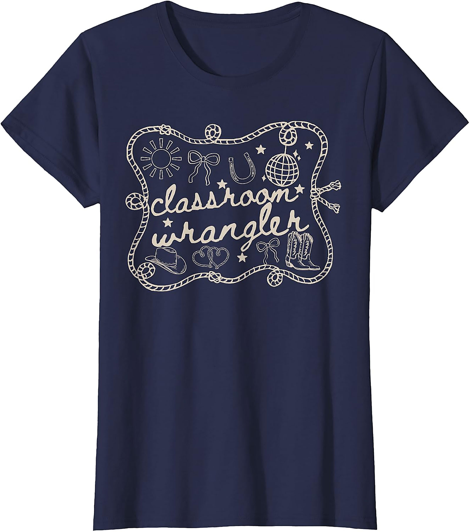 Classroom Wrangler Teacher T-Shirt | Funny Western Tee