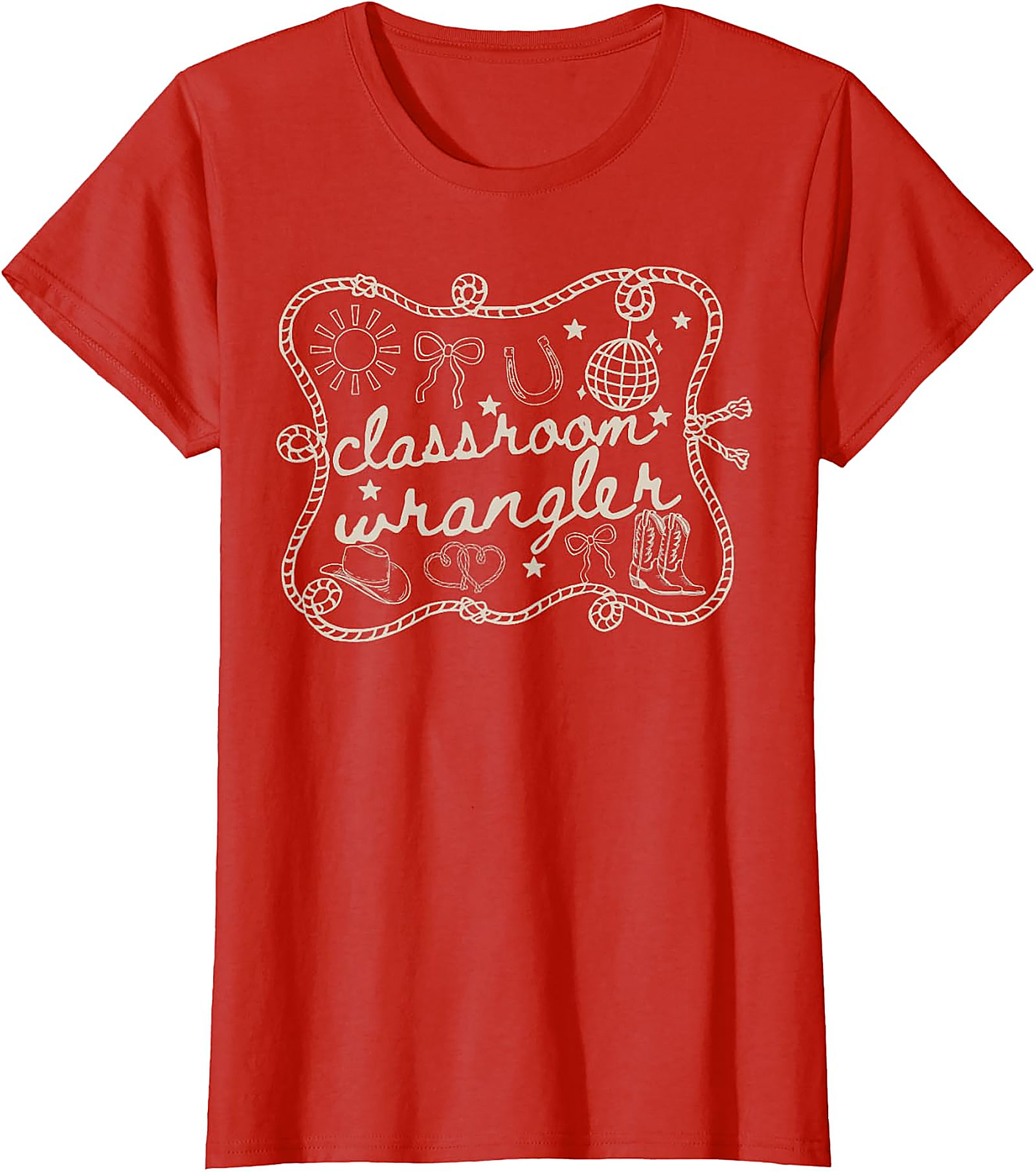 Classroom Wrangler Teacher T-Shirt | Funny Western Tee