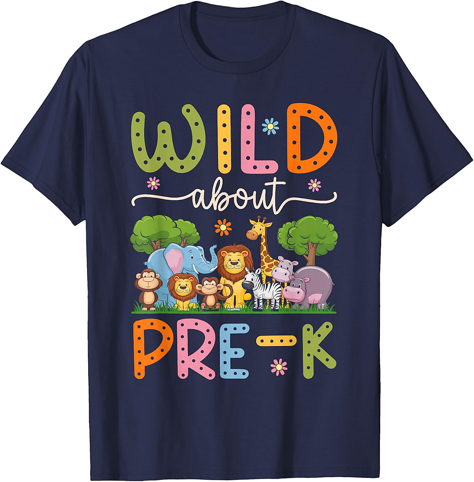 Wild About Pre-K Teacher Shirt | Back To School Tee