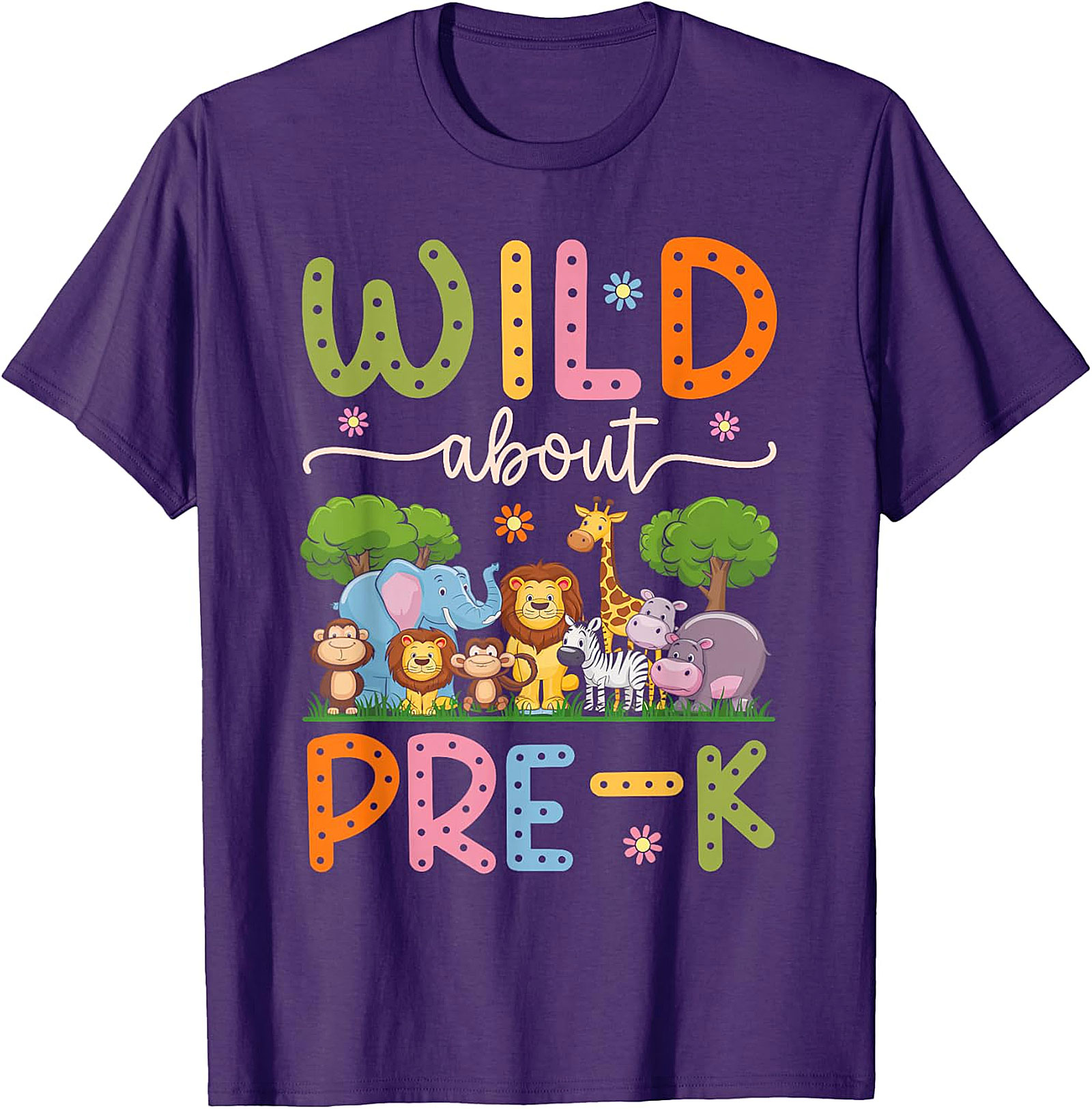 Wild About Pre-K Teacher Shirt | Back To School Tee