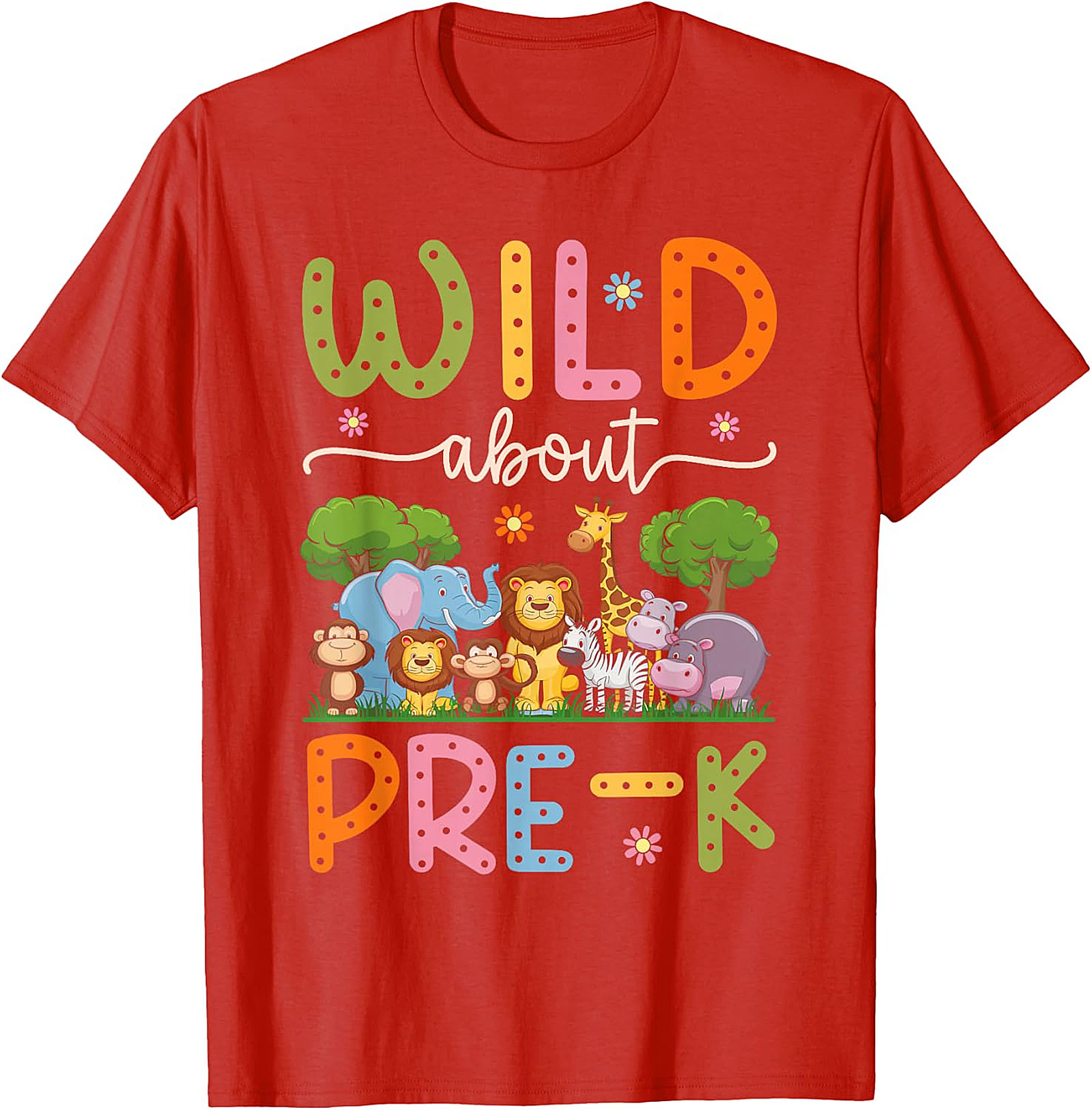 Wild About Pre-K Teacher Shirt | Back To School Tee
