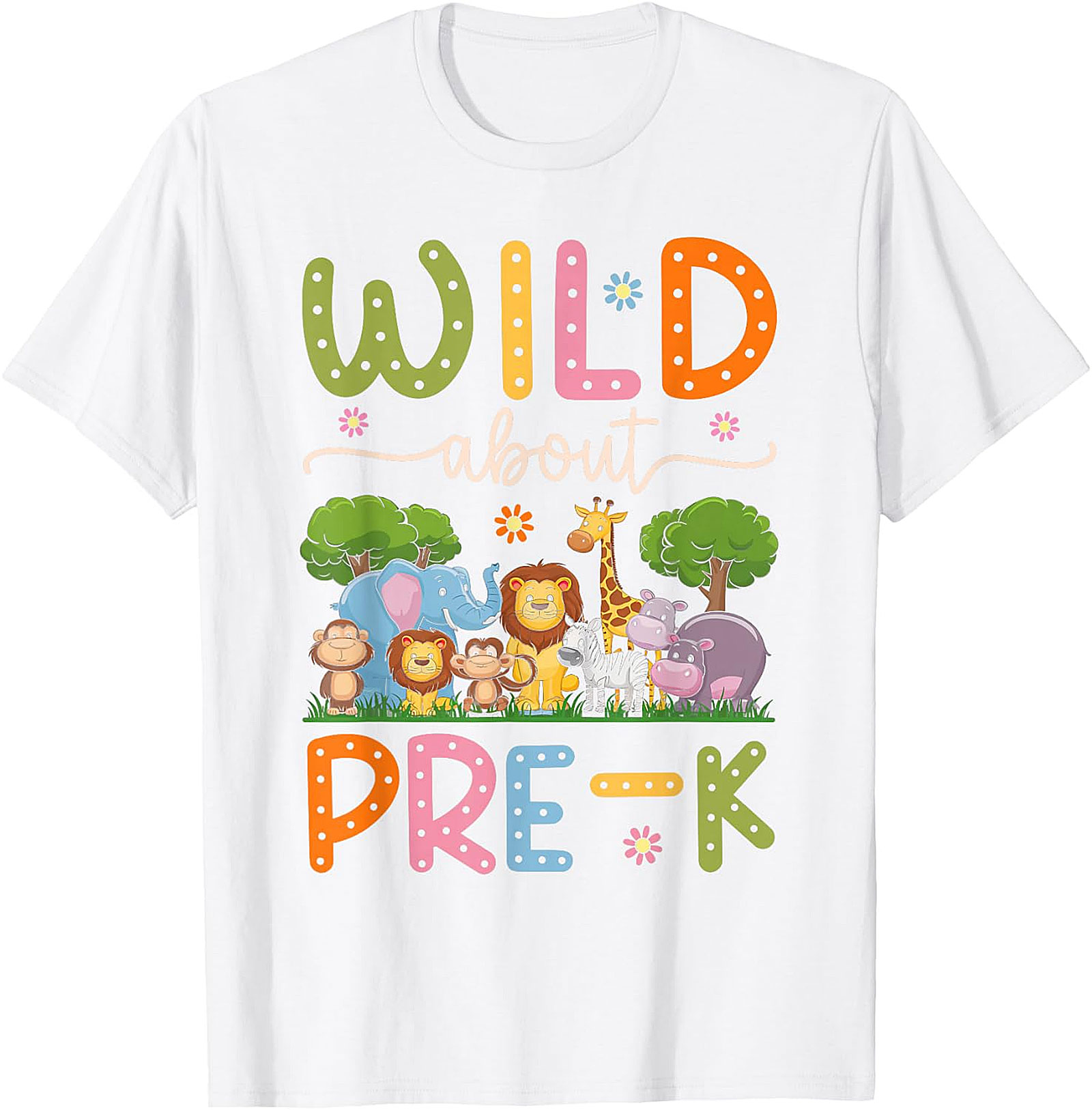 Wild About Pre-K Teacher Shirt | Back To School Tee