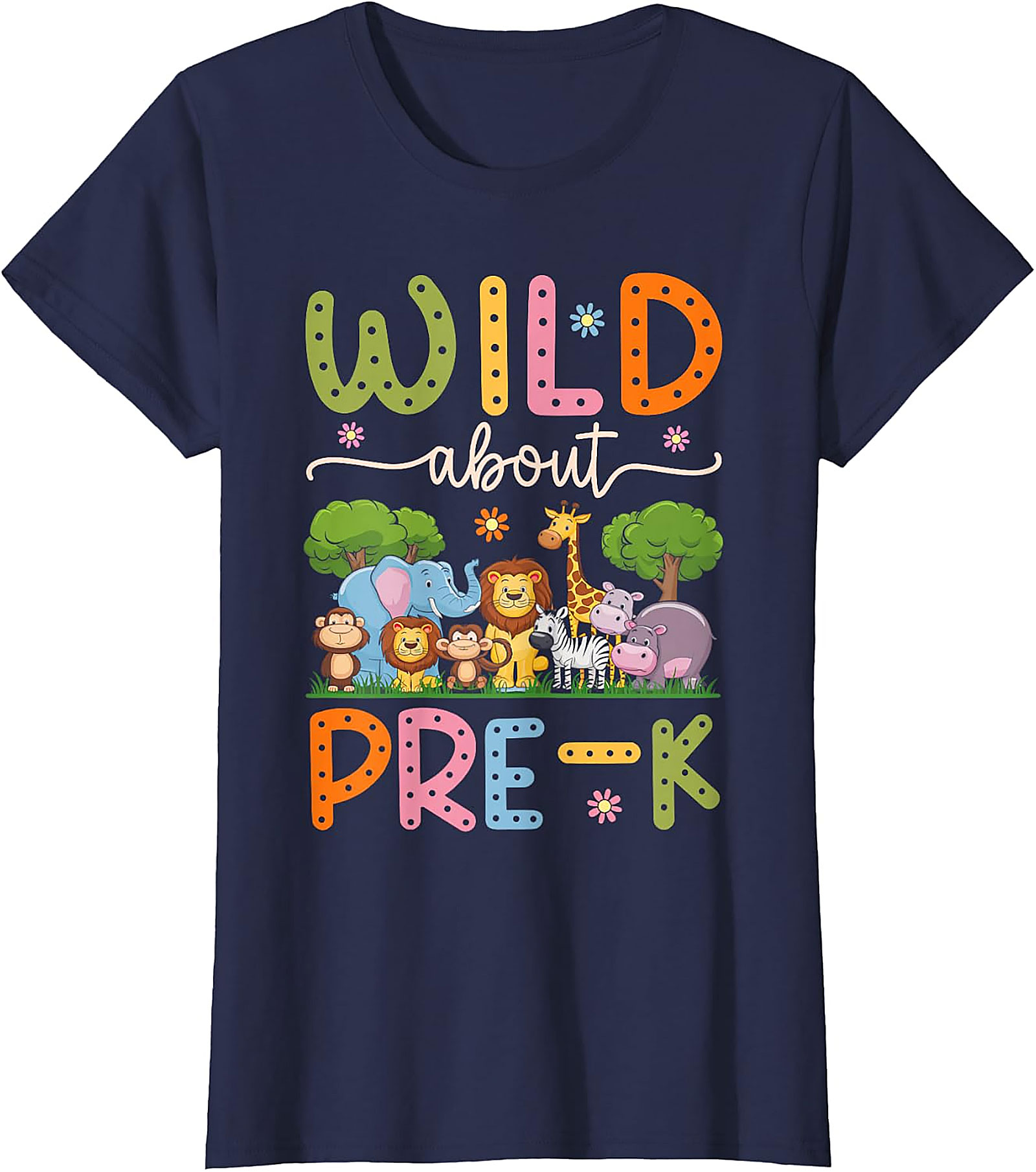 Wild About Pre-K Teacher Shirt | Back To School Tee