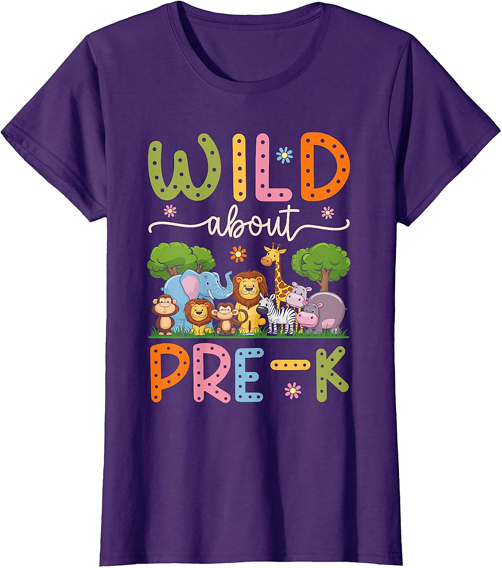 Wild About Pre-K Teacher Shirt | Back To School Tee