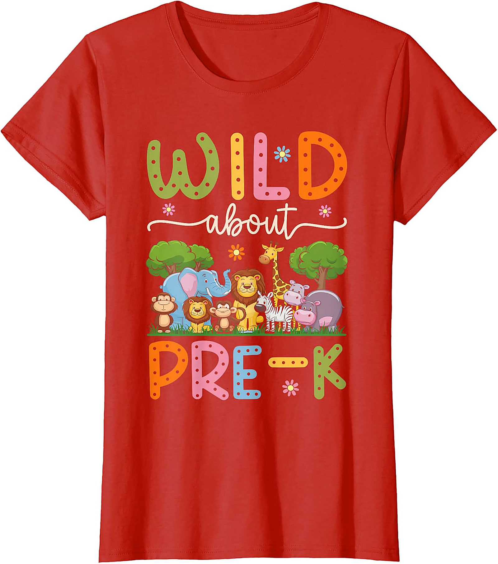 Wild About Pre-K Teacher Shirt | Back To School Tee