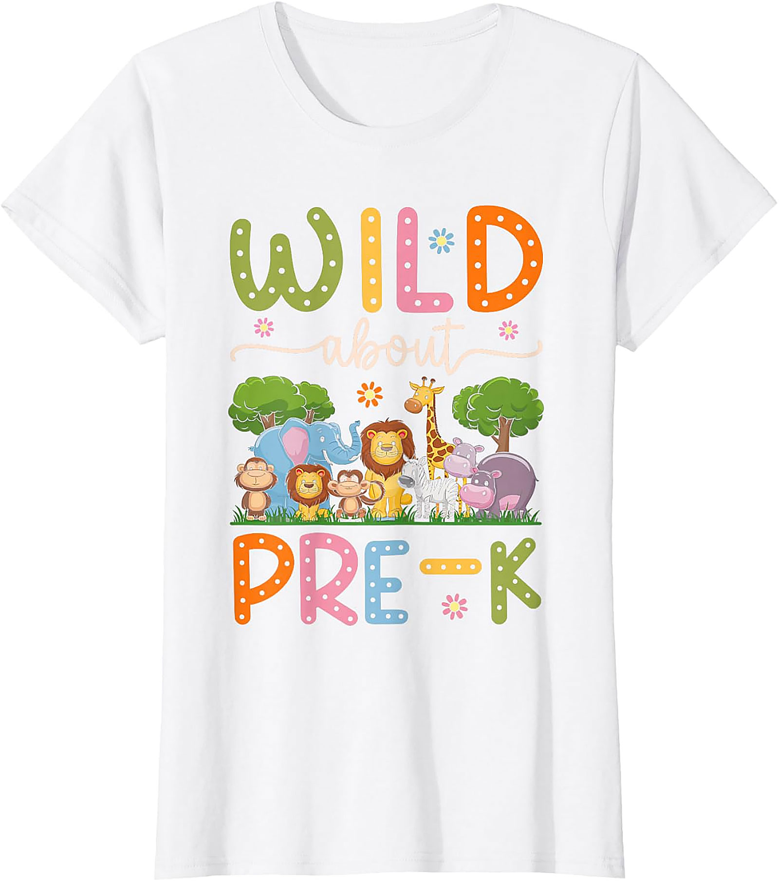 Wild About Pre-K Teacher Shirt | Back To School Tee