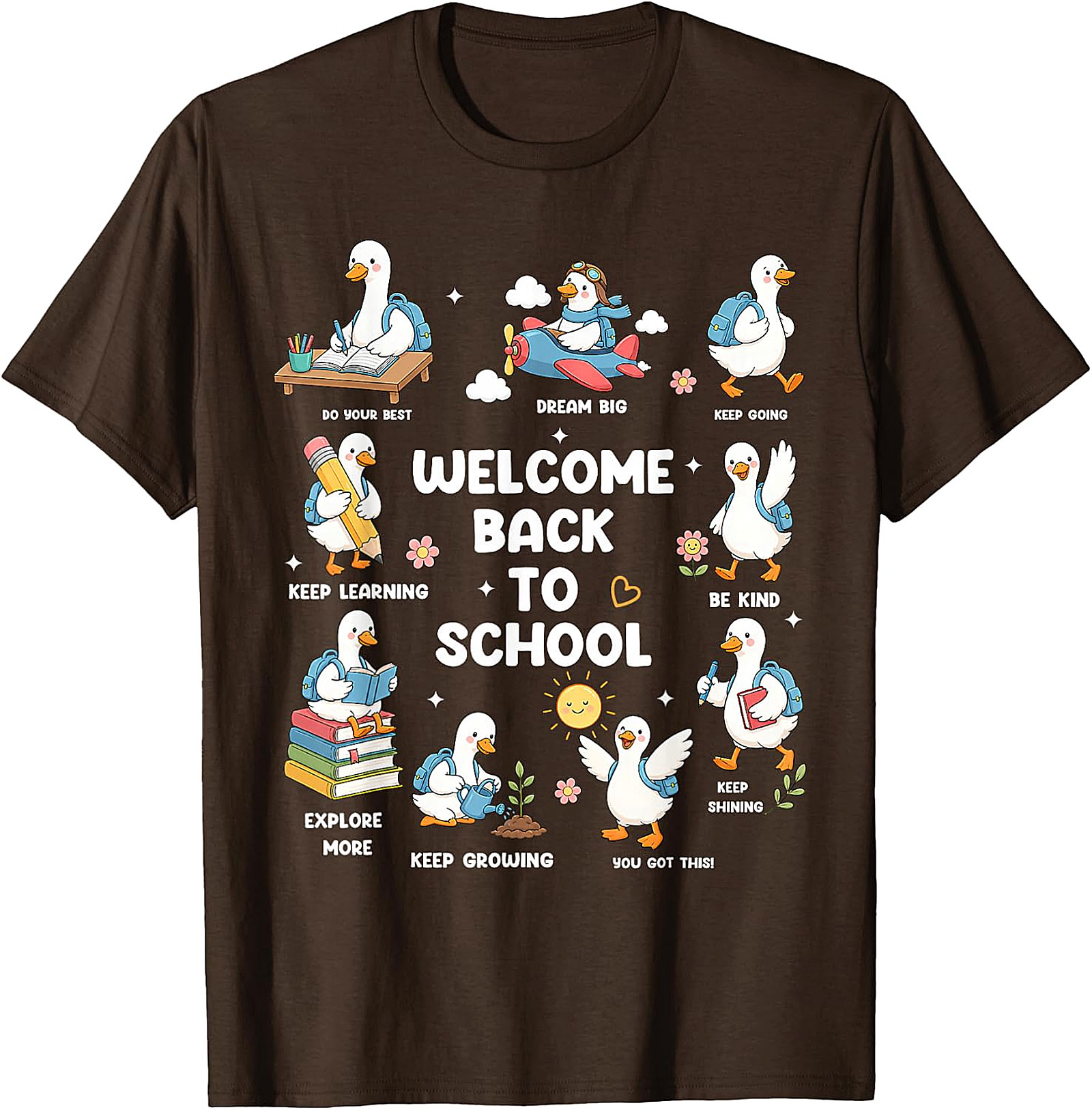 Welcome Back to School Goose Teacher T-Shirt