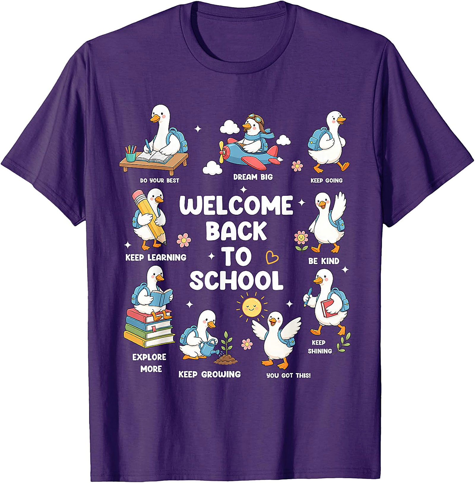Welcome Back to School Goose Teacher T-Shirt