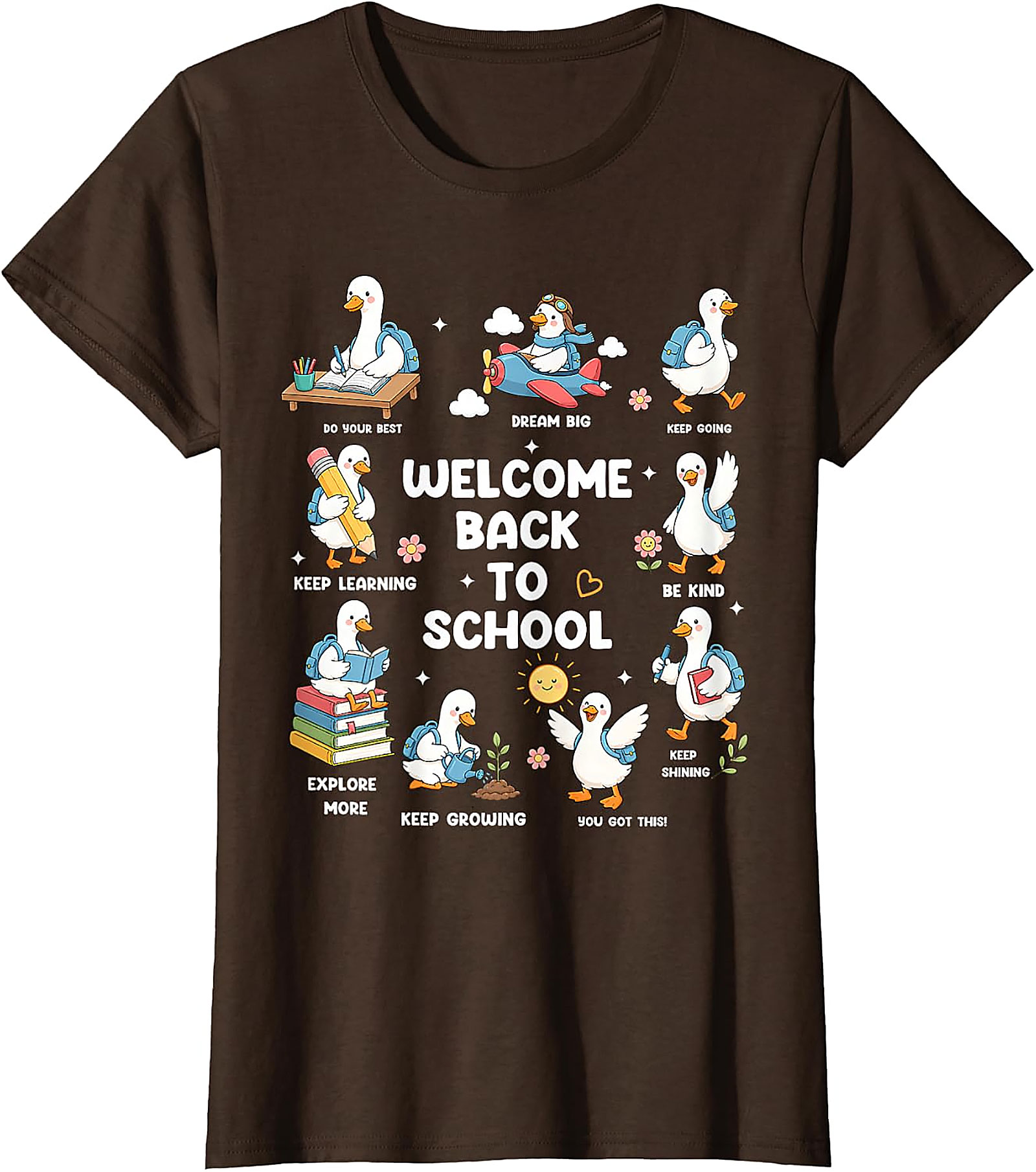 Welcome Back to School Goose Teacher T-Shirt
